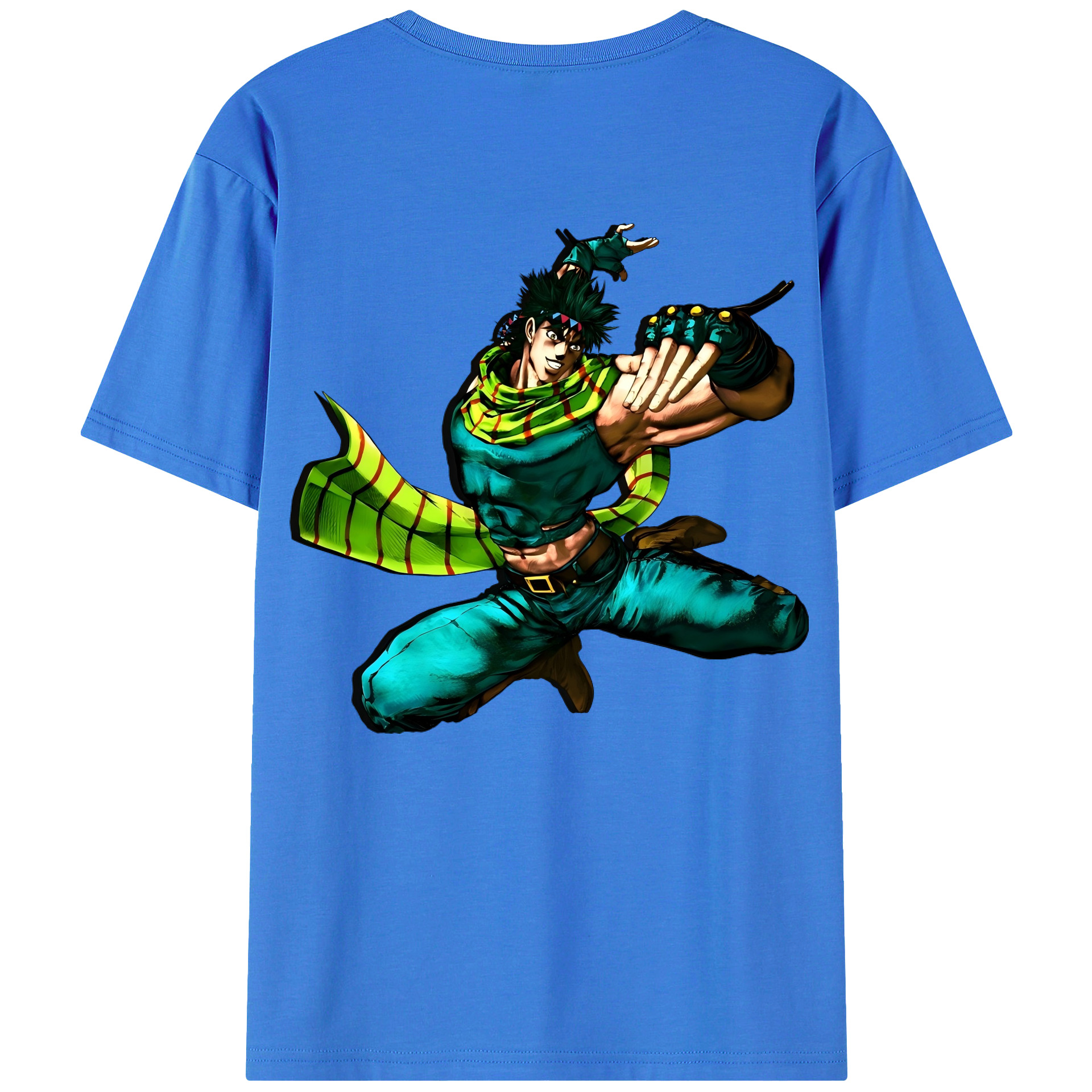 （画像用） ジョジョの奇妙な冒険 ジョセフ?ジョースター JoJo's Bizarre Adventure Joseph Joestar 綿100％半袖Tシャツ（背面プリント）