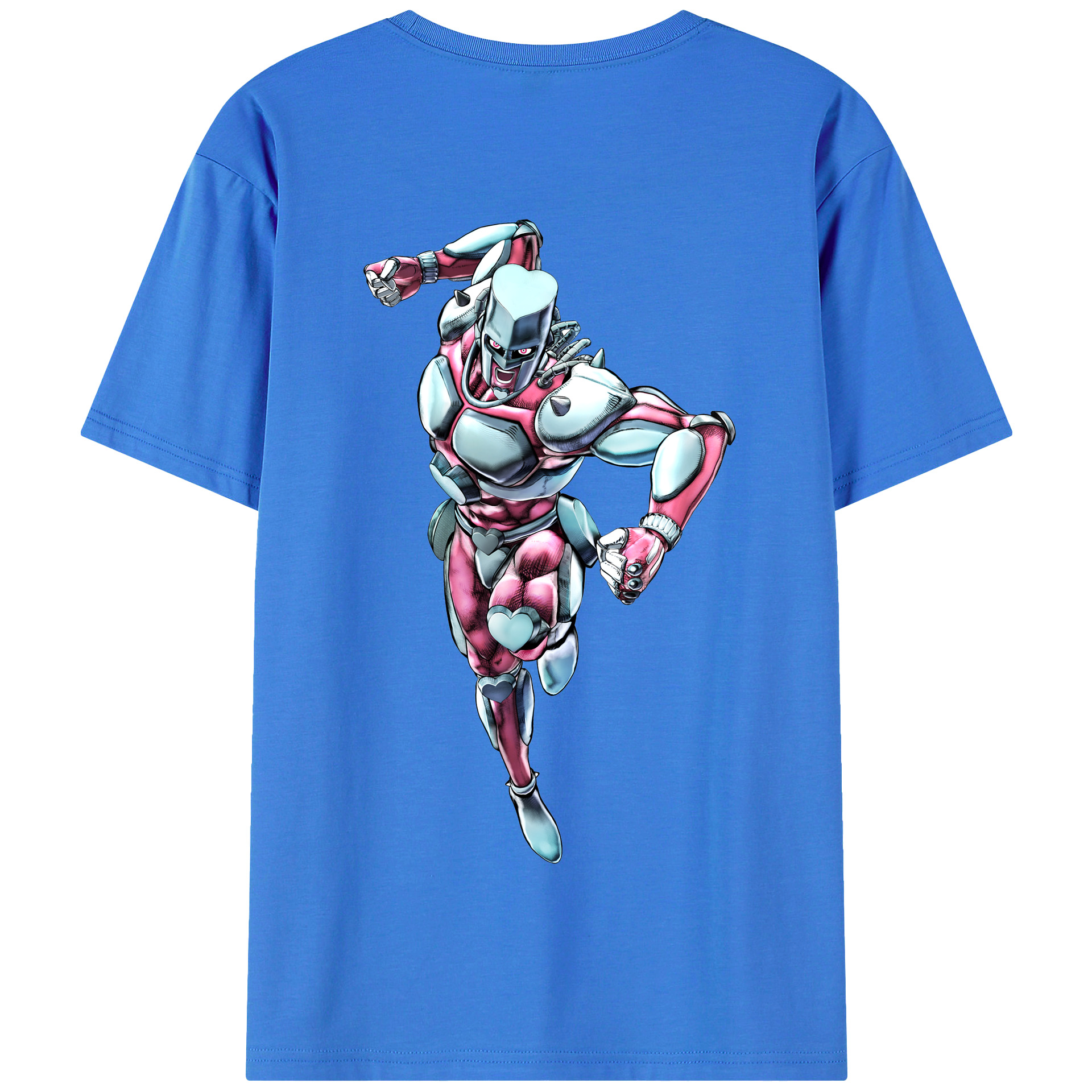 （画像用） ジョジョの奇妙な冒険 ひがしかた じょうすけ JoJo's Bizarre Adventure Higashikata Josuke 綿100％半袖Tシャツ（背面プリント）