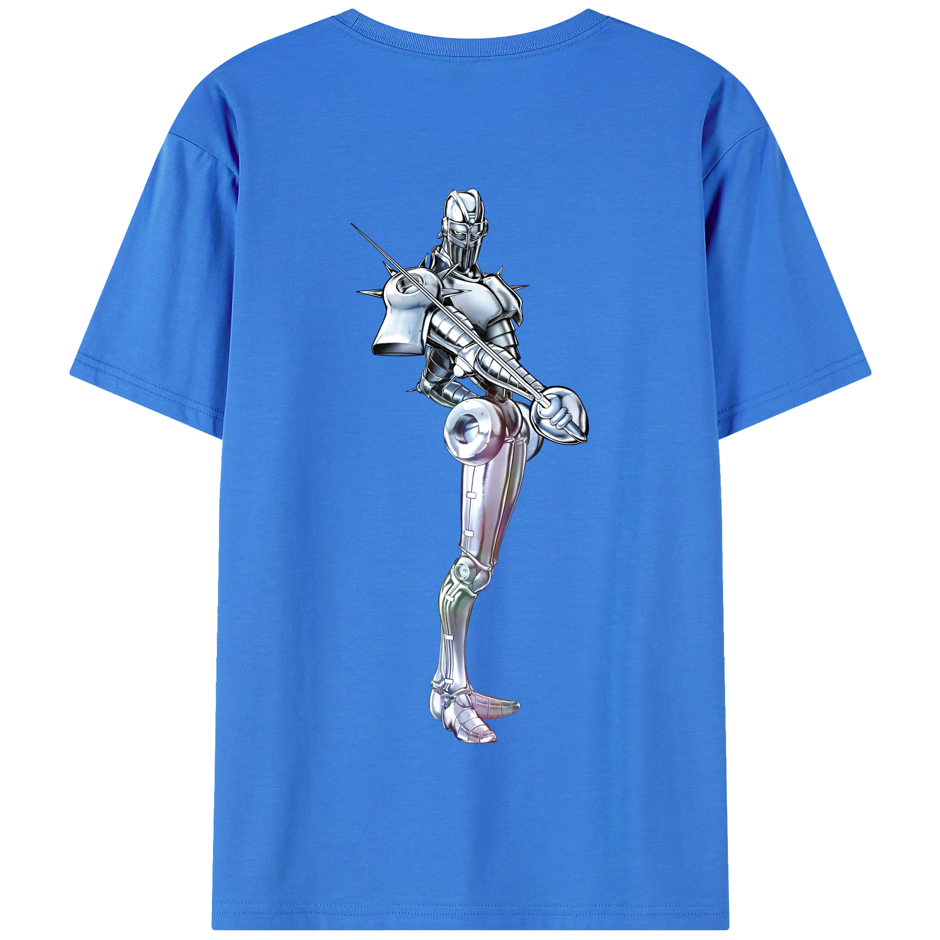 （画像用） ジョジョの奇妙な冒険 ジャン＝ピエール?ポルナレフ JoJo's Bizarre Adventure Jan Pierre Polnareff 綿100％半袖Tシャツ（背面プリント）
