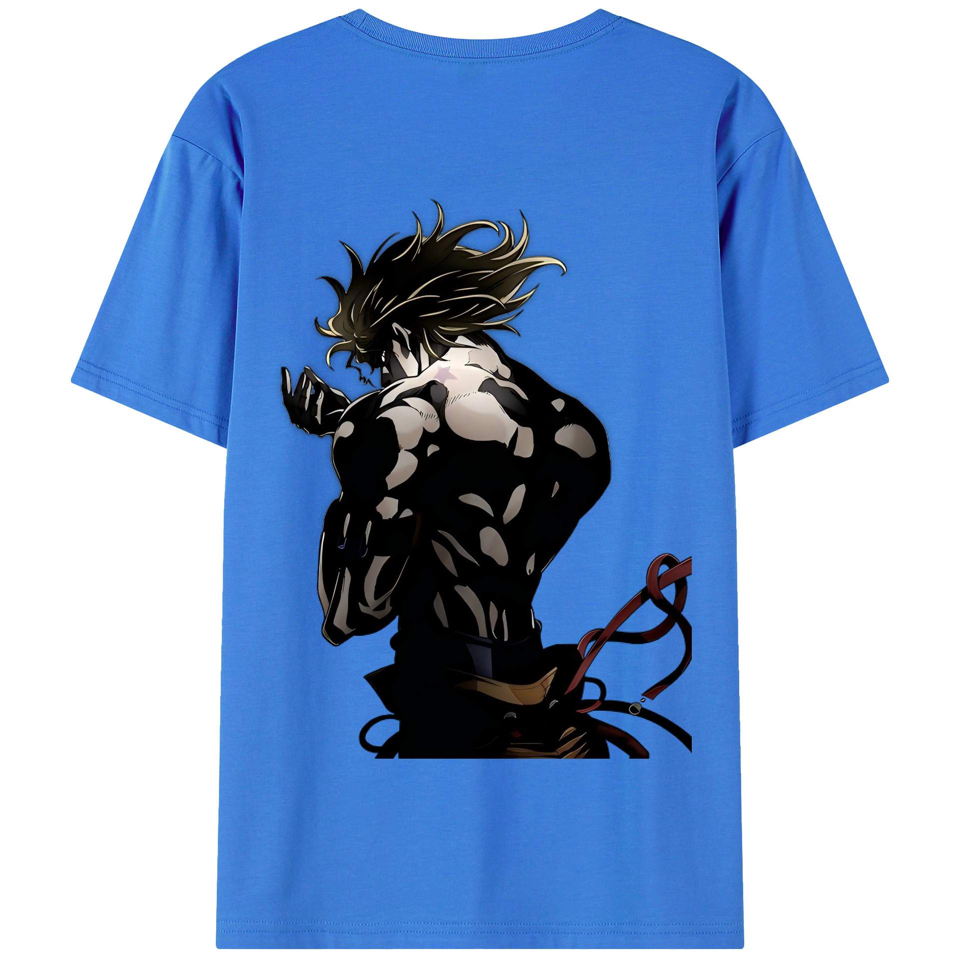 （画像用） ジョジョの奇妙な冒険 ディオ?ブランドー JoJo's Bizarre Adventure Dio Brando 綿100％半袖Tシャツ（背面プリント）