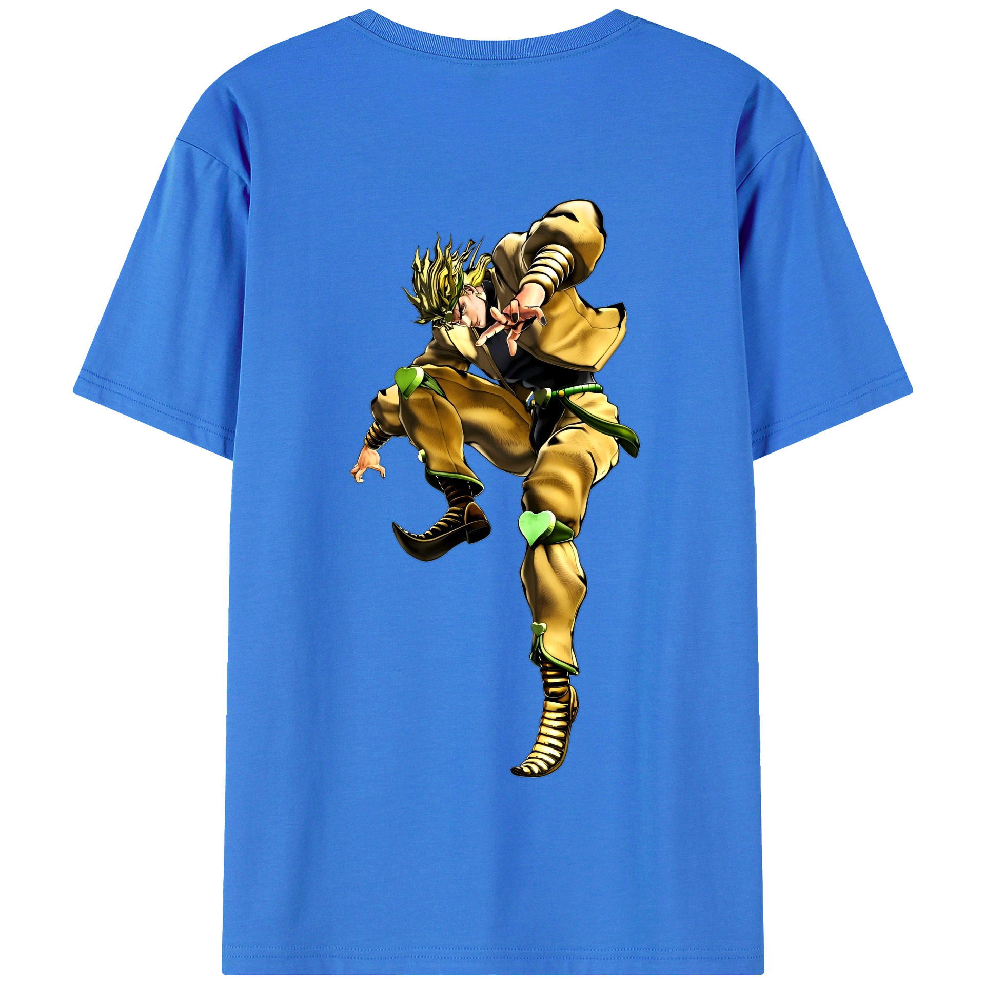 （画像用） ジョジョの奇妙な冒険 ディオ?ブランドー JoJo's Bizarre Adventure Dio Brando 綿100％半袖Tシャツ（背面プリント）
