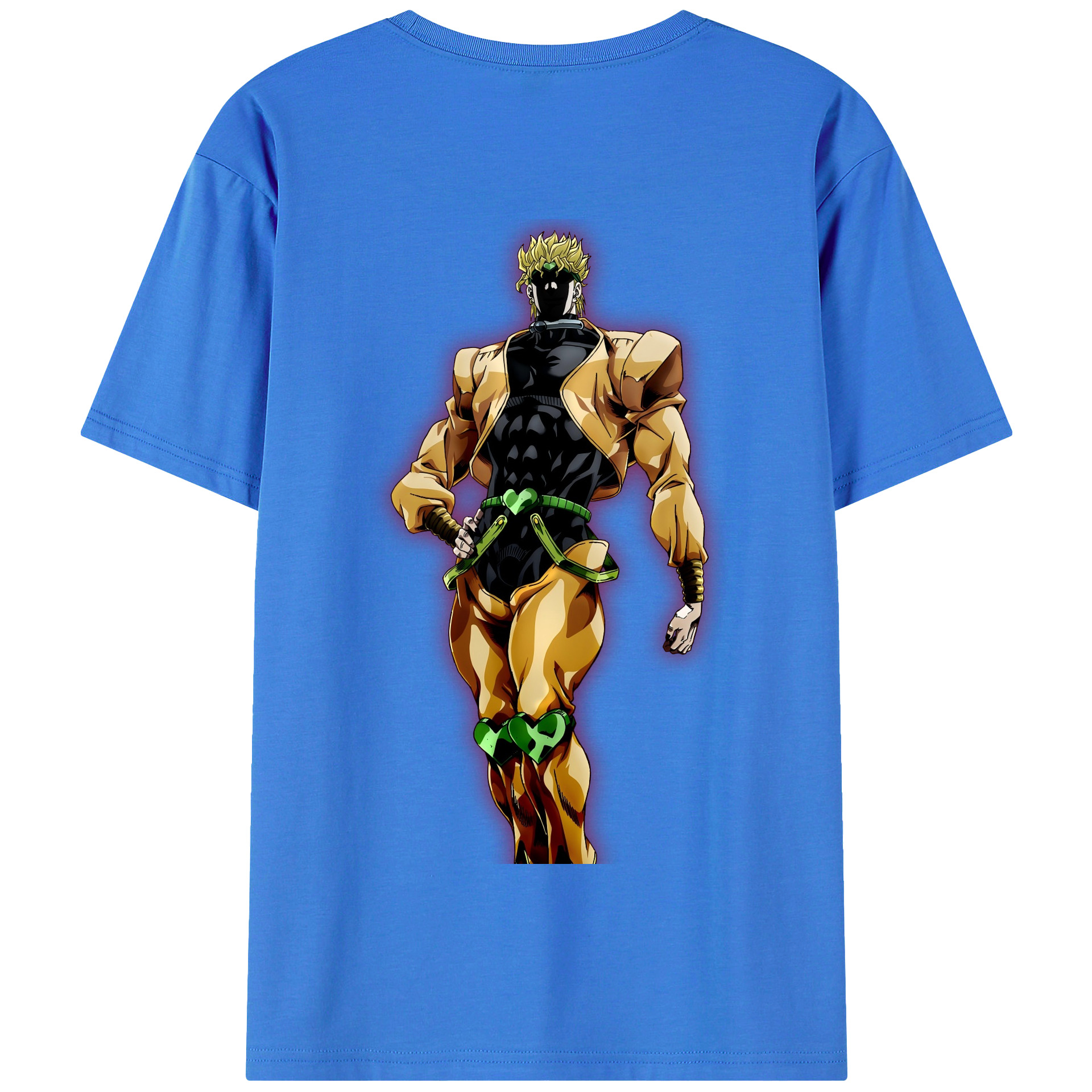 （画像用） ジョジョの奇妙な冒険 ディオ?ブランドー JoJo's Bizarre Adventure Dio Brando 綿100％半袖Tシャツ（背面プリント）