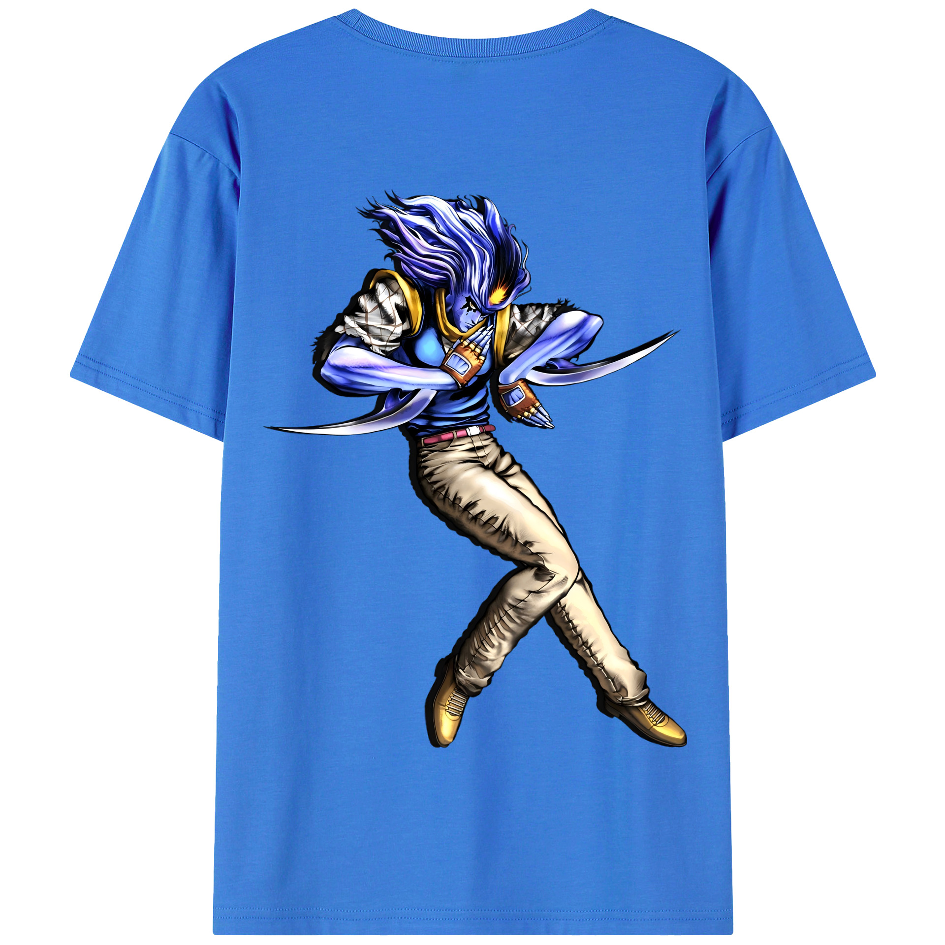 （画像用） ジョジョの奇妙な冒険 JoJo's Bizarre Adventure 綿100％半袖Tシャツ（背面プリント）