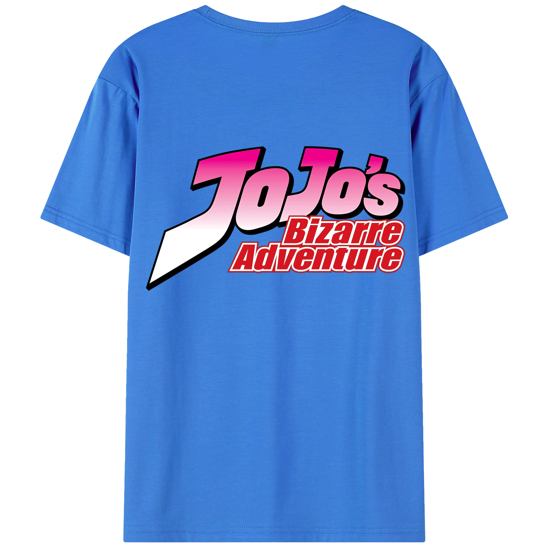 （画像用） ジョジョの奇妙な冒険 JoJo's Bizarre Adventure 綿100％半袖Tシャツ（背面プリント）
