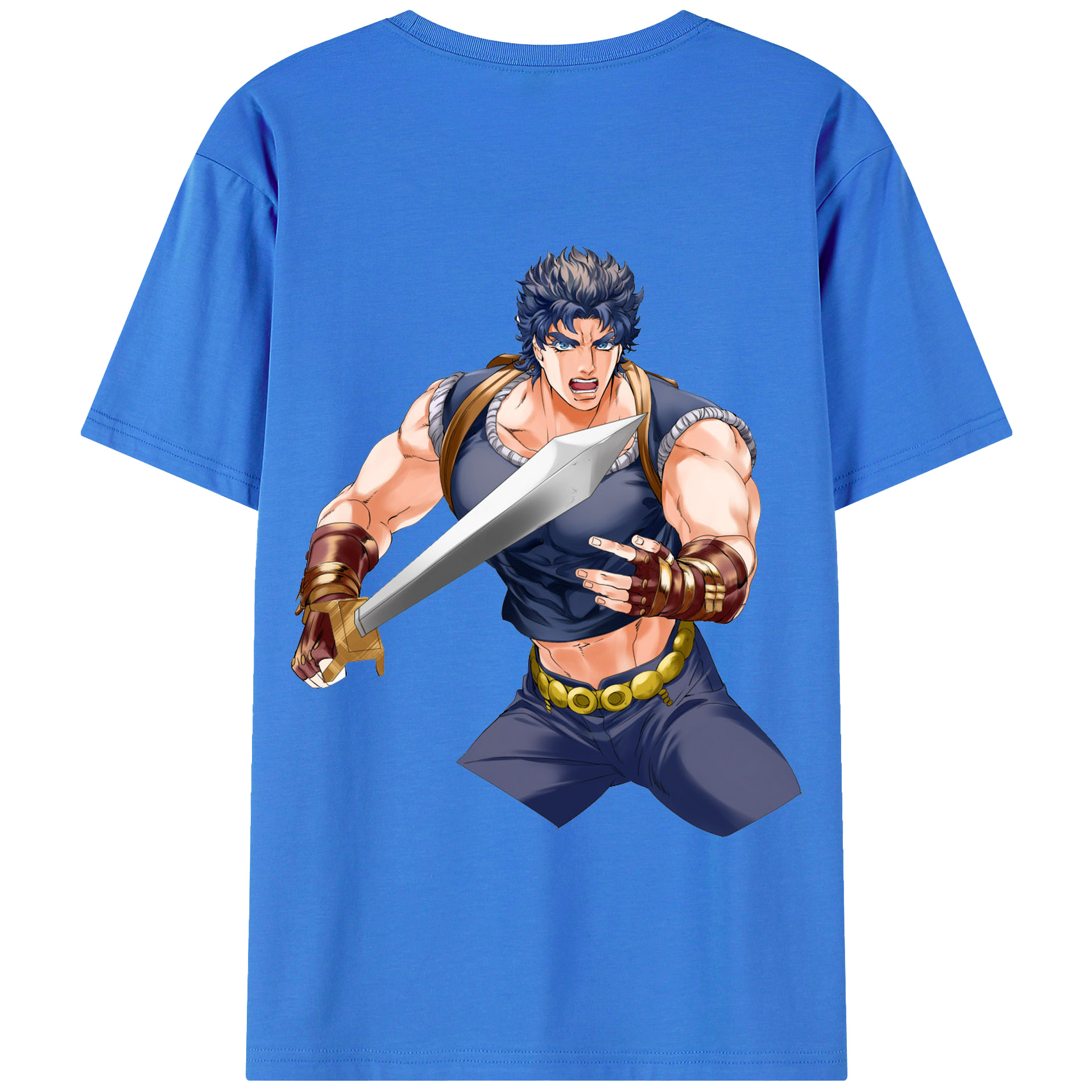 （画像用） ジョジョの奇妙な冒険 /ジョナサン?ジョースター JoJo's Bizarre Adventure Jonathan Joestar 綿100％半袖Tシャツ（背面プリント）