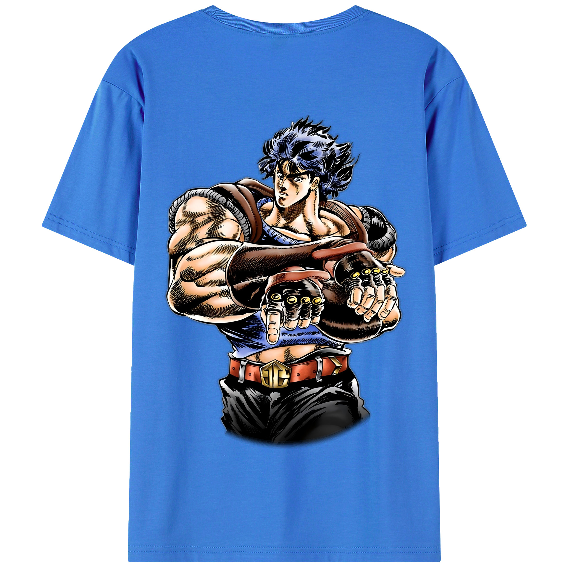 （画像用） ジョジョの奇妙な冒険 /ジョナサン?ジョースター JoJo's Bizarre Adventure Jonathan Joestar 綿100％半袖Tシャツ（背面プリント）