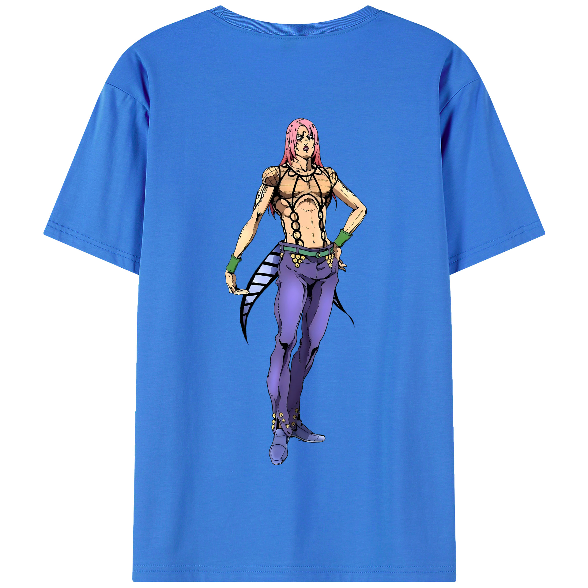 （画像用） ジョジョの奇妙な冒険 ビネガー?ドッピオ JoJo's Bizarre Adventure Vinegar Doppio 綿100％半袖Tシャツ（背面プリント）