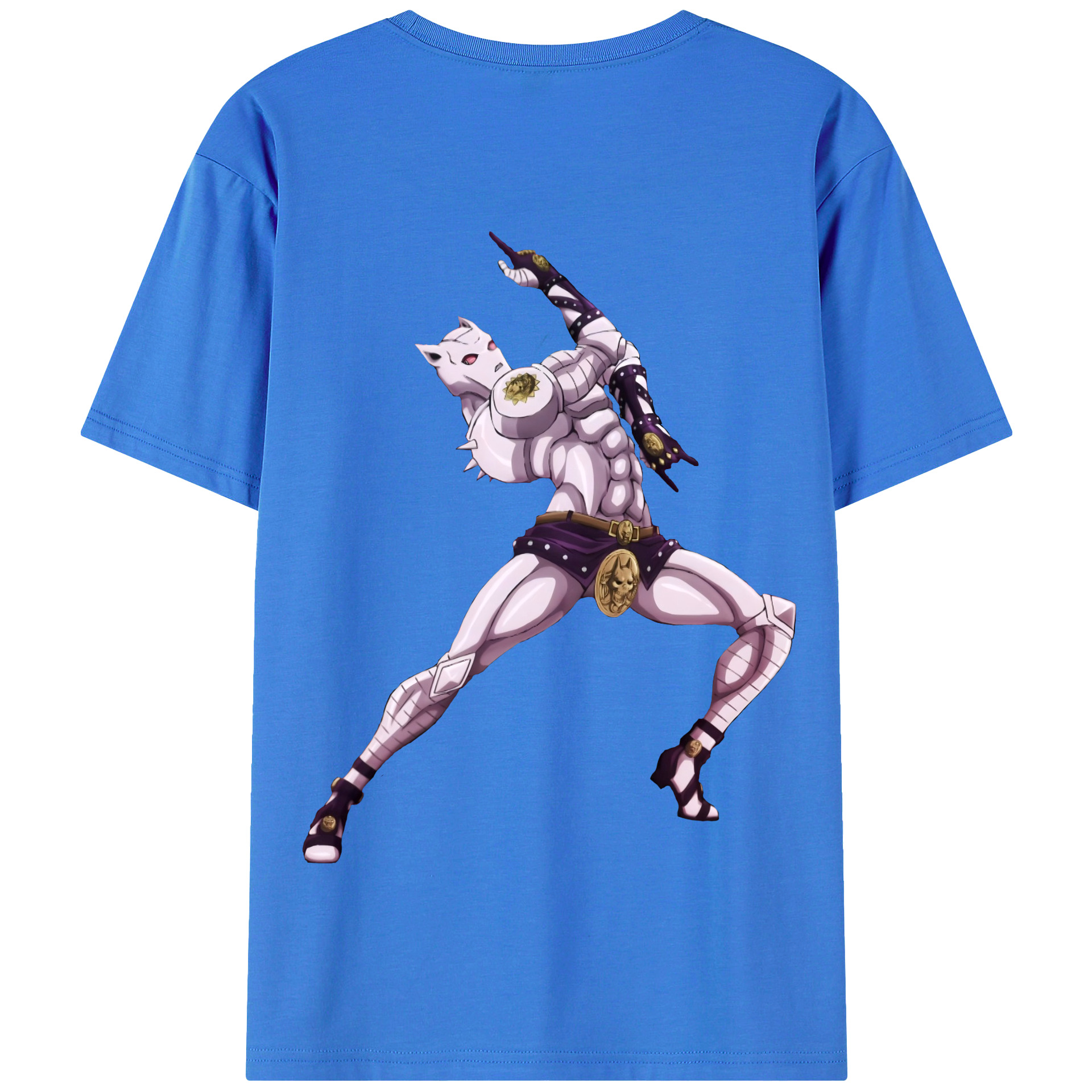 （画像用） ジョジョの奇妙な冒険 きら よしかげ JoJo's Bizarre Adventure Kira Yoshikage 綿100％半袖Tシャツ（背面プリント）