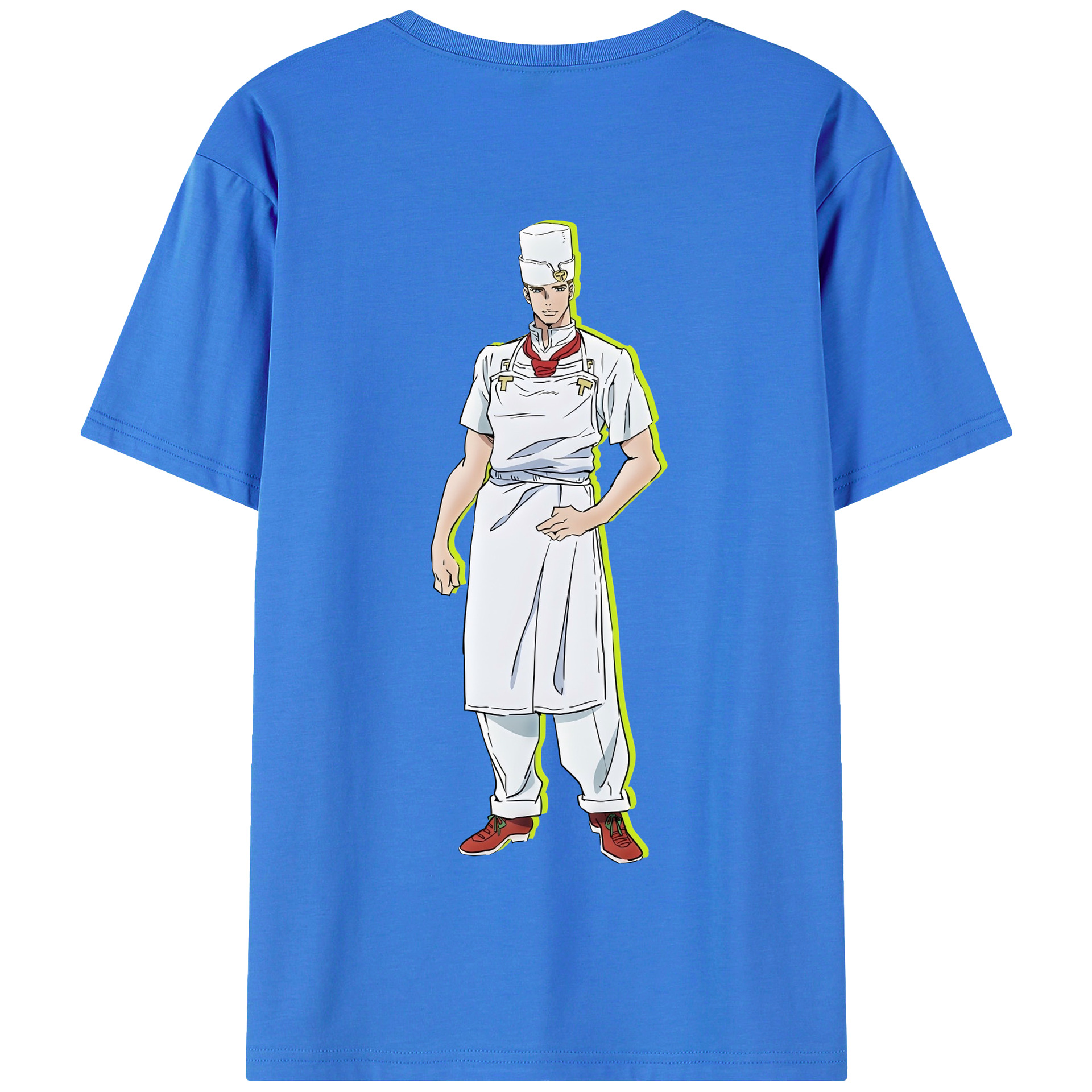 （画像用） ジョジョの奇妙な冒険 Tonio Trussardi JoJo's Bizarre Adventure トニオ?トラッサルディ 綿100％半袖Tシャツ（背面プリント）