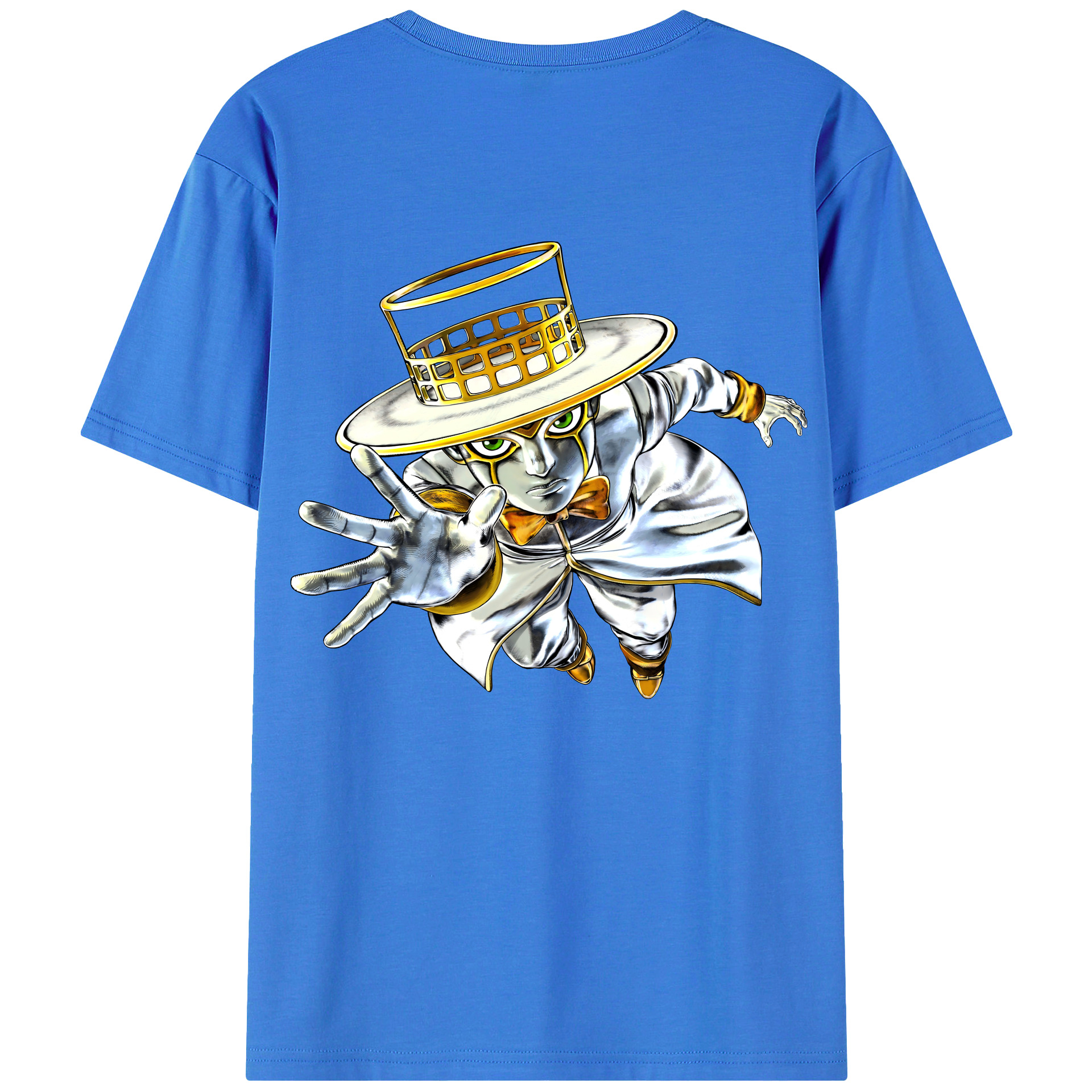 （画像用） ジョジョの奇妙な冒険 岸辺 露伴（きしべ ろはん） JoJo's Bizarre Adventure Rohan Kishibe 綿100％半袖Tシャツ（背面プリント）