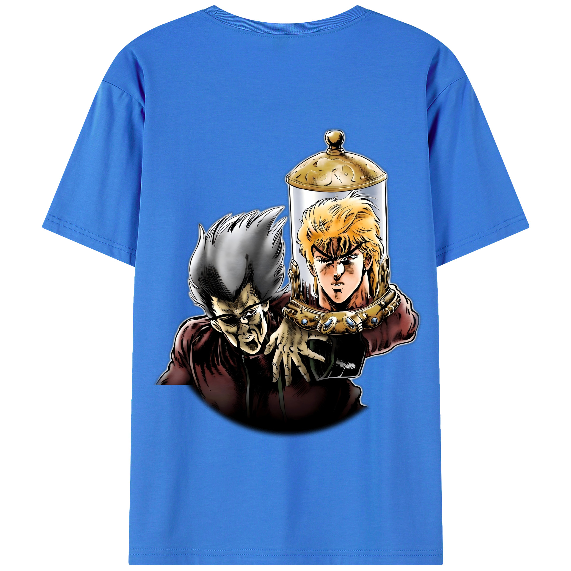 （画像用） ジョジョの奇妙な冒険 ディオ?ブランドー JoJo's Bizarre Adventure Dio Brando 綿100％半袖Tシャツ（背面プリント）