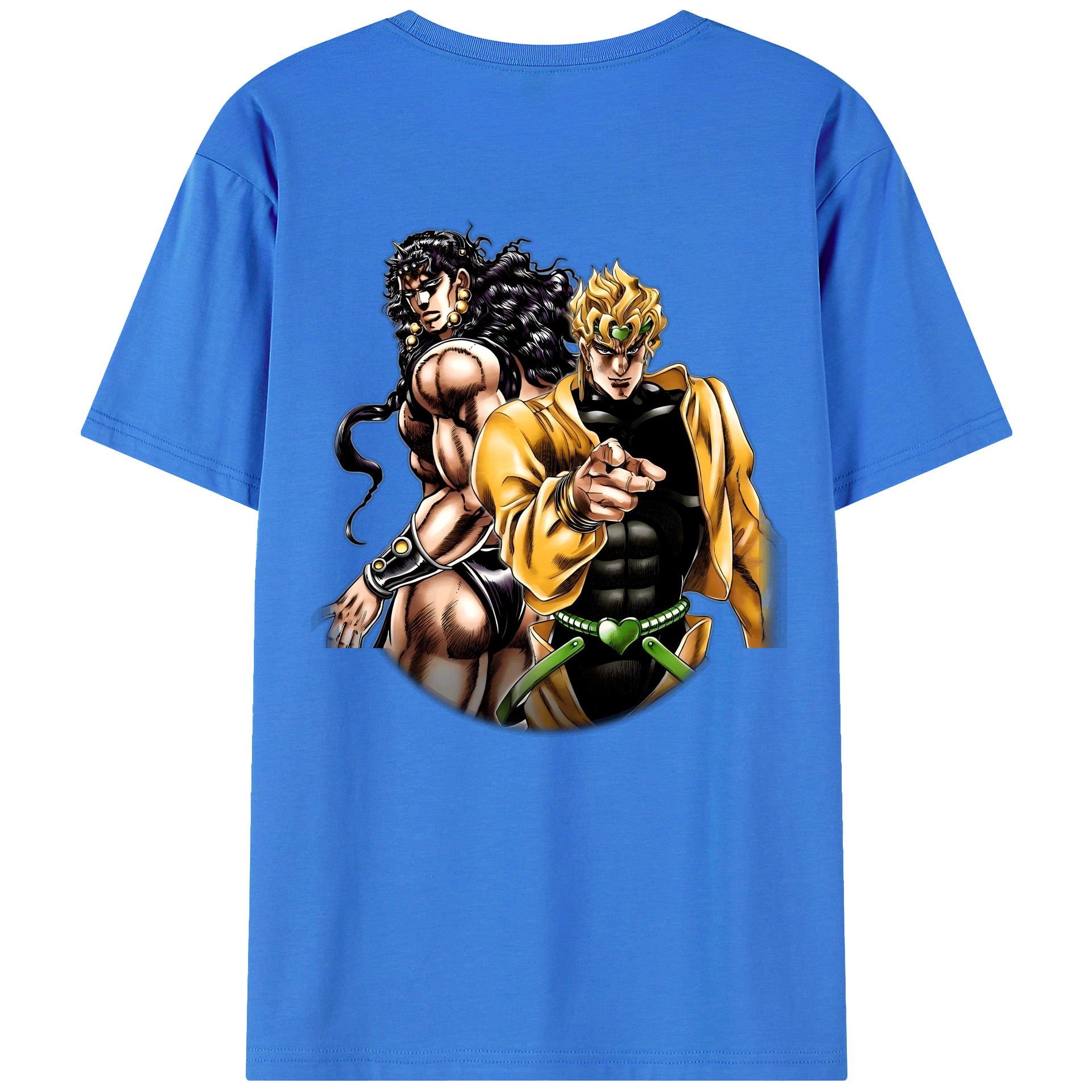 （画像用） ジョジョの奇妙な冒険 ディオ?ブランドー JoJo's Bizarre Adventure Dio Brando 綿100％半袖Tシャツ（背面プリント）