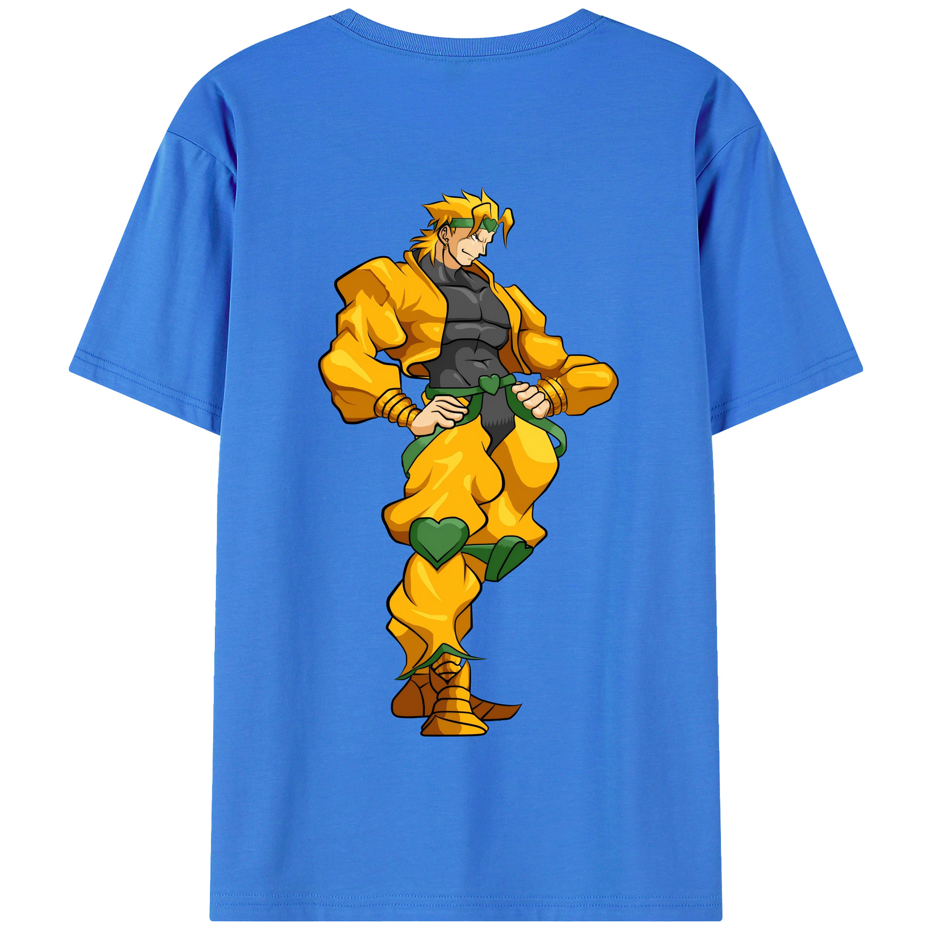 （画像用） ジョジョの奇妙な冒険 ディオ?ブランドー JoJo's Bizarre Adventure Dio Brando 綿100％半袖Tシャツ（背面プリント）