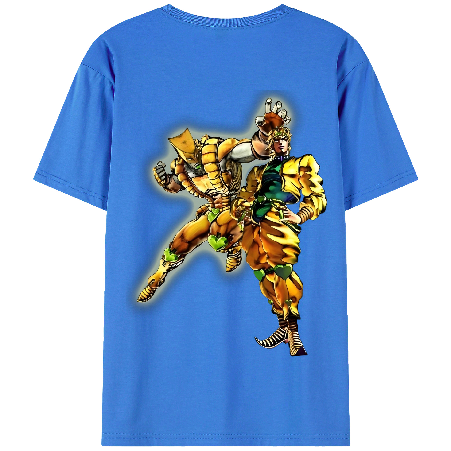 （画像用） ジョジョの奇妙な冒険 ディオ?ブランドー JoJo's Bizarre Adventure Dio Brando 綿100％半袖Tシャツ（背面プリント）