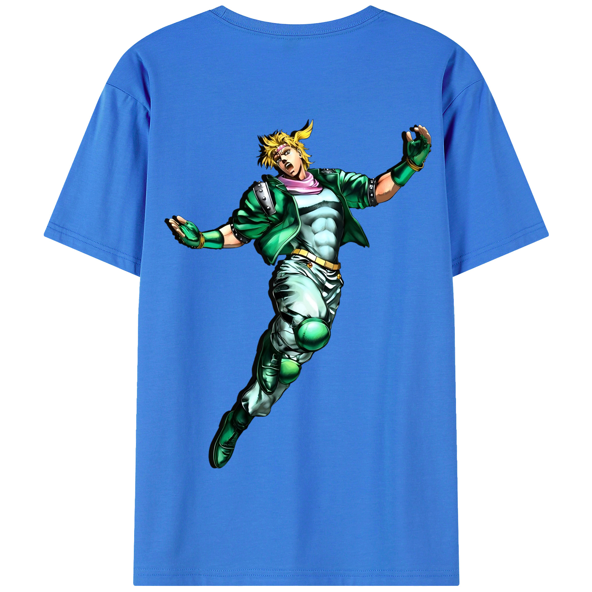（画像用） ジョジョの奇妙な冒険 ディオ?ブランドー JoJo's Bizarre Adventure Dio Brando 綿100％半袖Tシャツ（背面プリント）