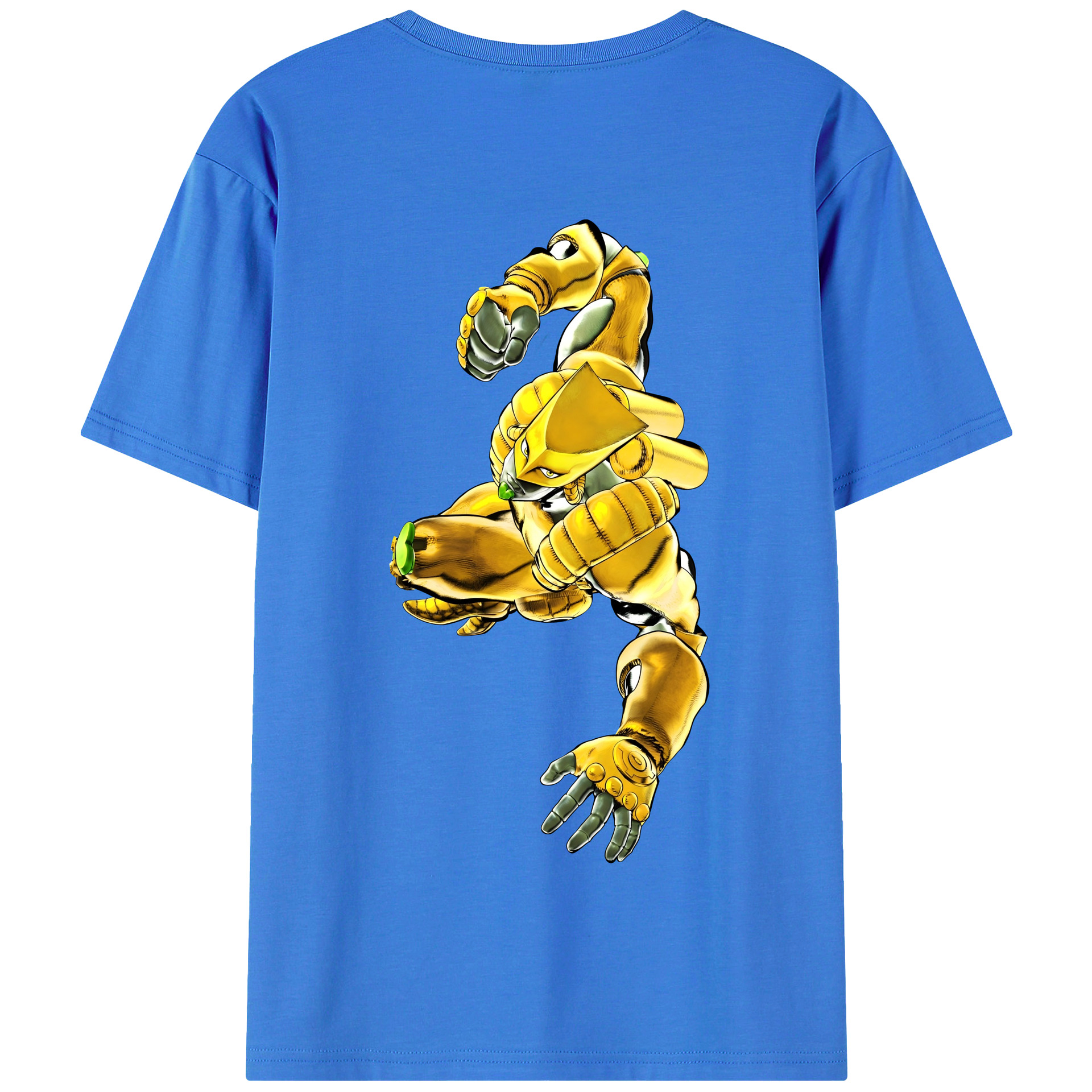 （画像用） ジョジョの奇妙な冒険 ディオ?ブランドー JoJo's Bizarre Adventure Dio Brando 綿100％半袖Tシャツ（背面プリント）