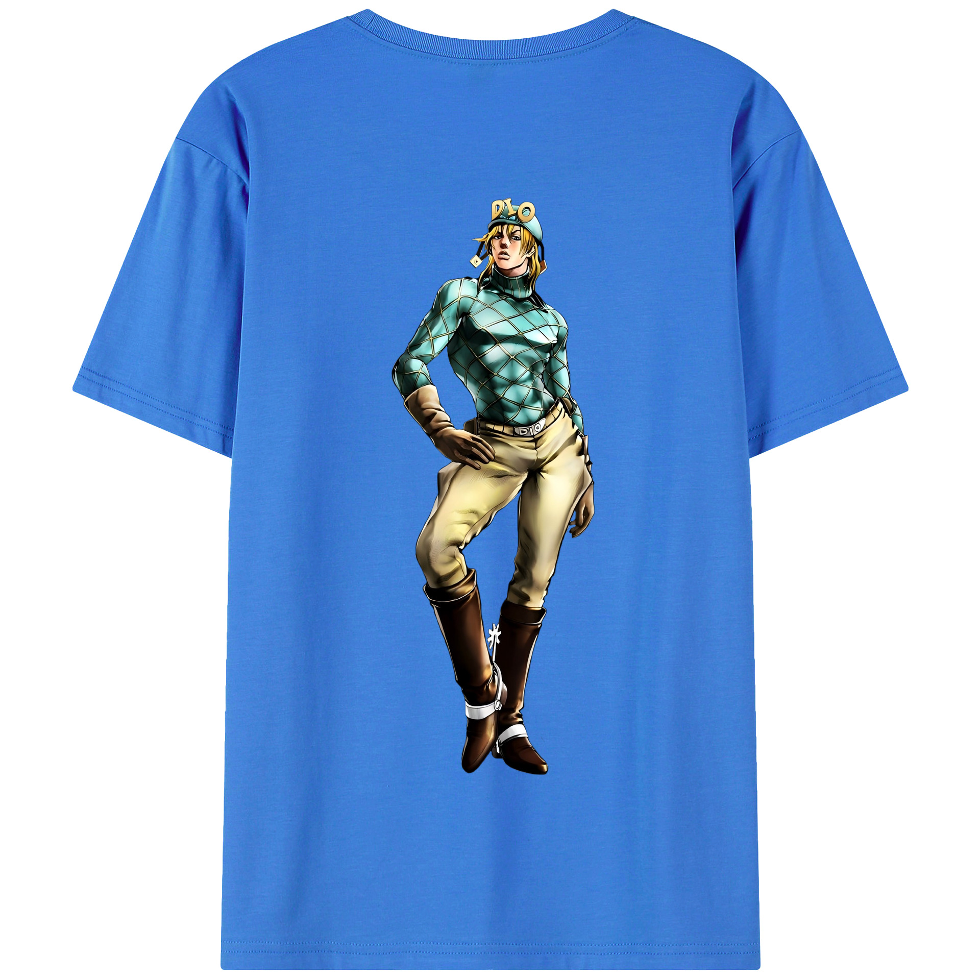 （画像用） ジョジョの奇妙な冒険 ディオ?ブランドー JoJo's Bizarre Adventure Dio Brando 綿100％半袖Tシャツ（背面プリント）