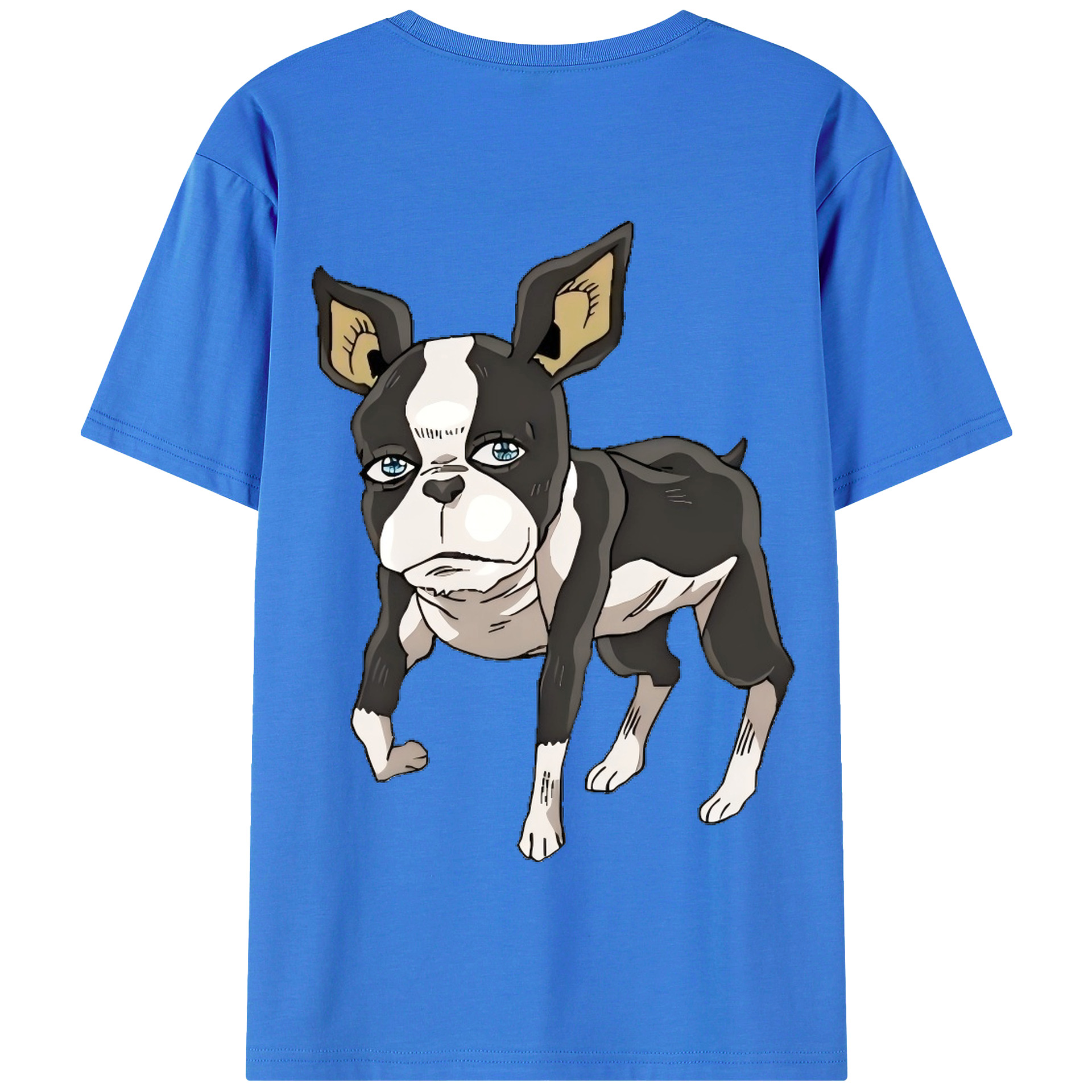 （画像用） ジョジョの奇妙な冒険 イギー JoJo's Bizarre Adventure Iggy 綿100％半袖Tシャツ（背面プリント）