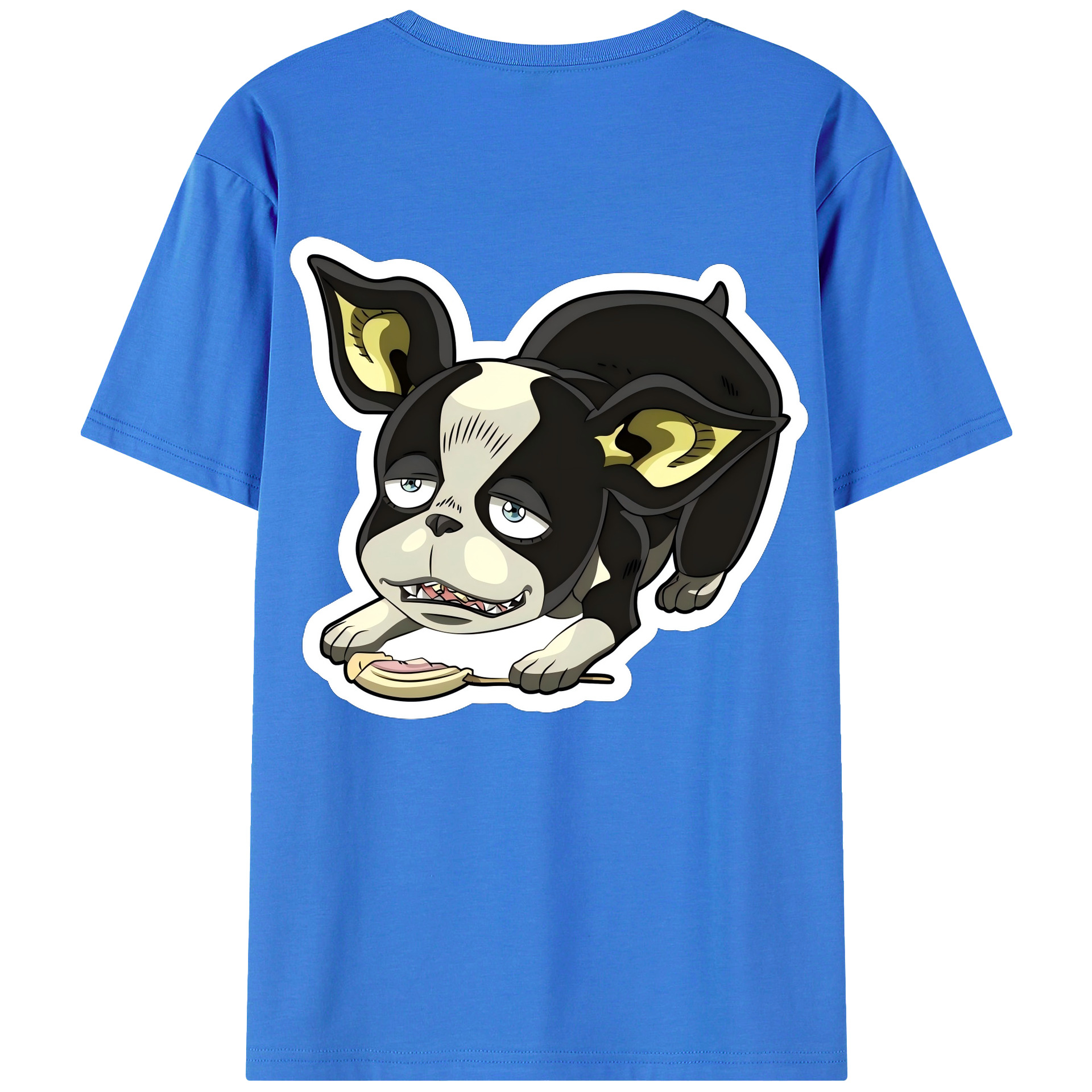 （画像用） ジョジョの奇妙な冒険 イギー JoJo's Bizarre Adventure Iggy 綿100％半袖Tシャツ（背面プリント）