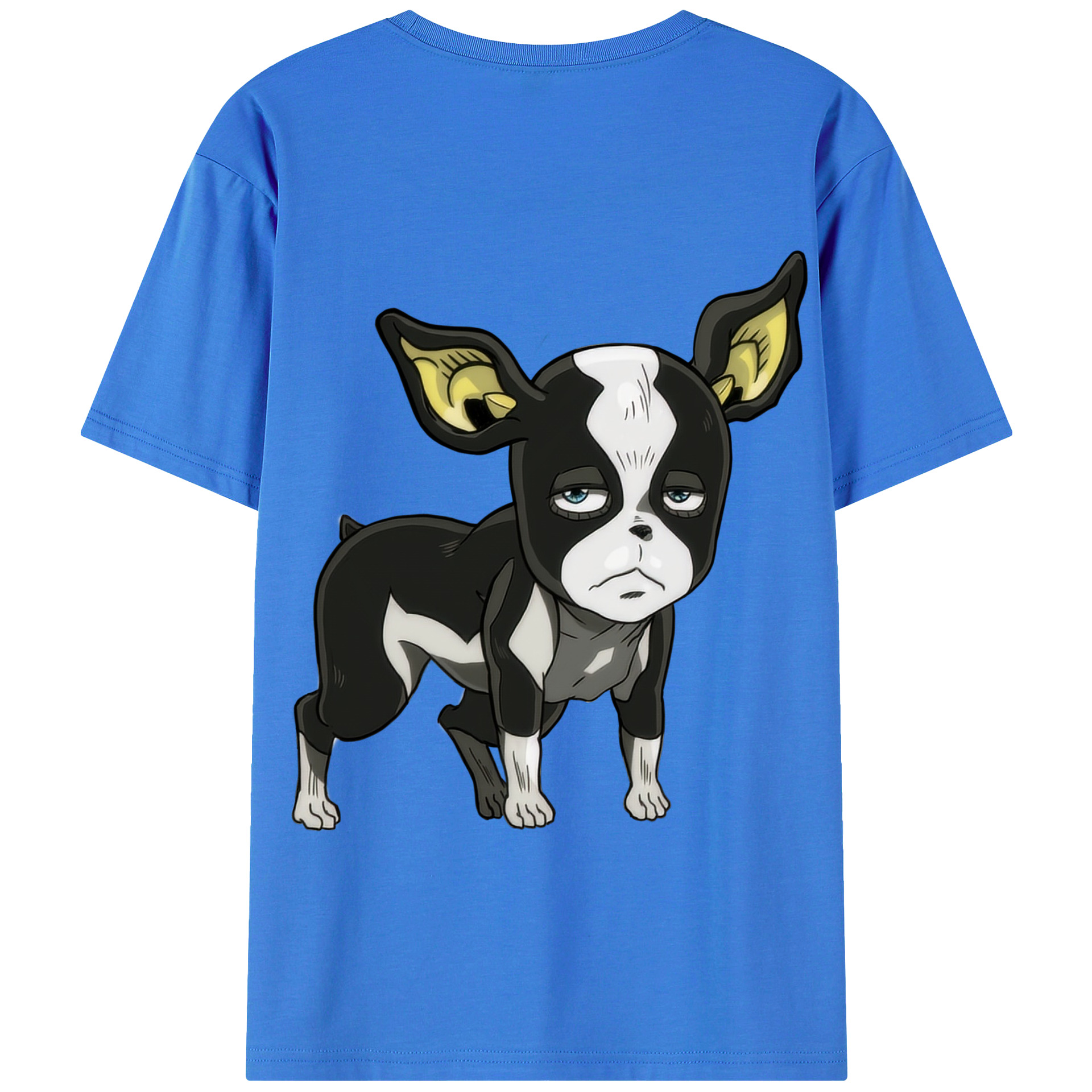 （画像用） ジョジョの奇妙な冒険 イギー JoJo's Bizarre Adventure Iggy 綿100％半袖Tシャツ（背面プリント）
