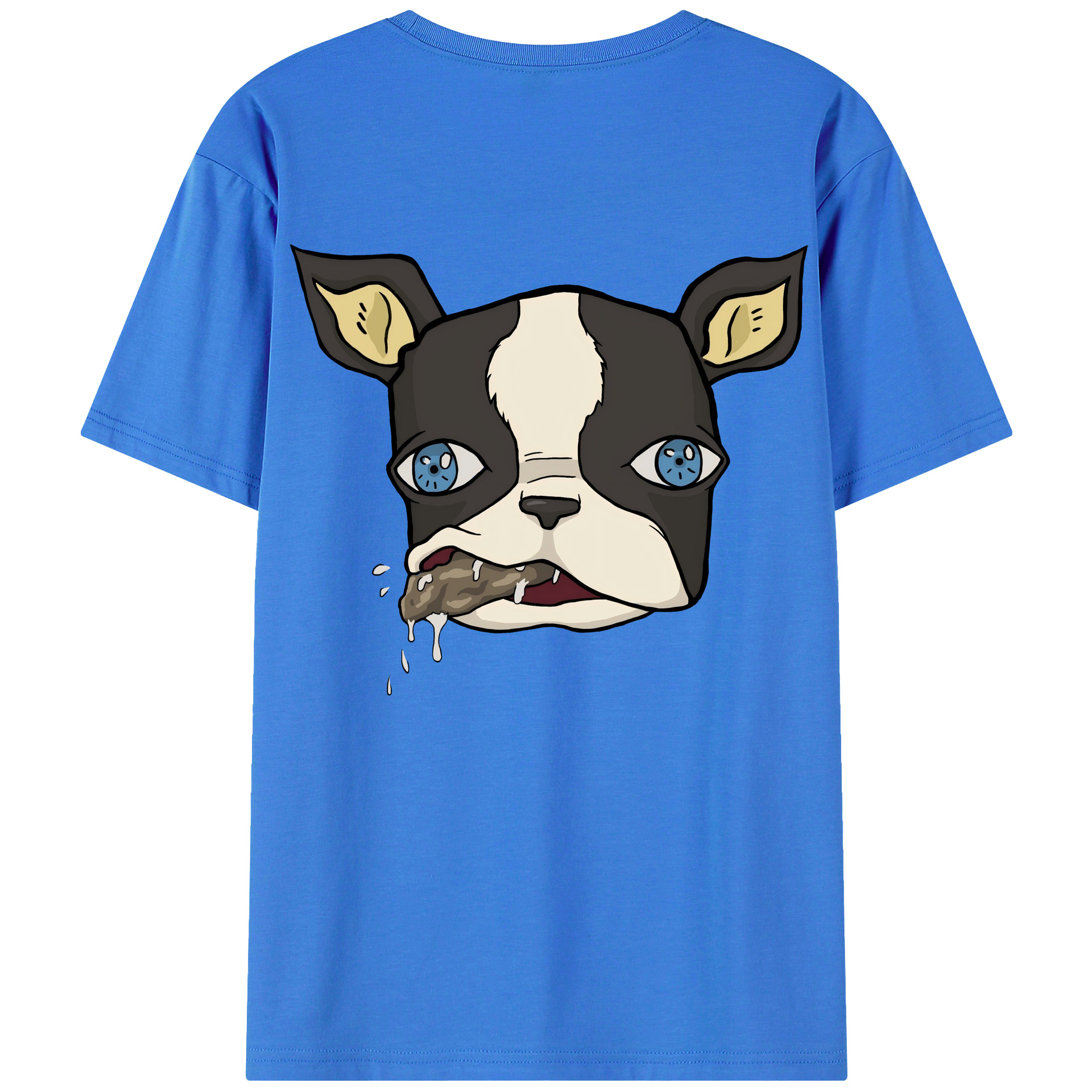 （画像用） ジョジョの奇妙な冒険 イギー JoJo's Bizarre Adventure Iggy 綿100％半袖Tシャツ（背面プリント）