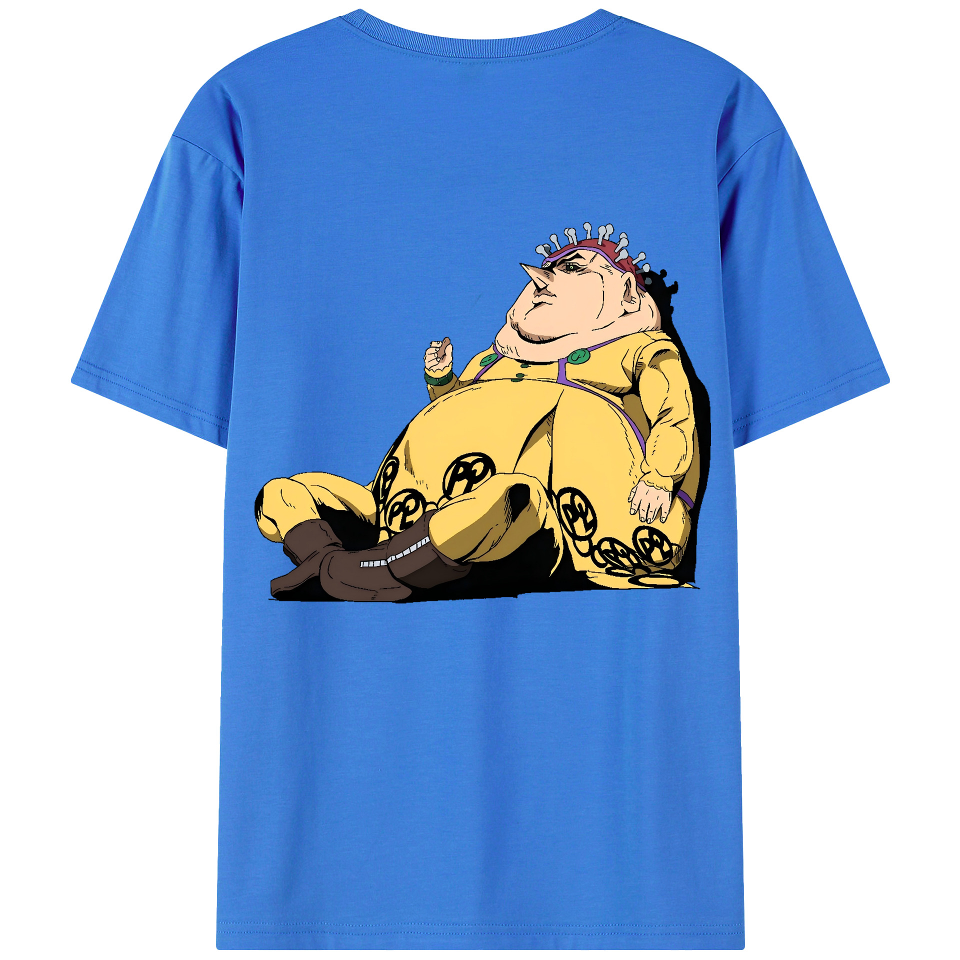 （画像用） ジョジョの奇妙な冒険 ポルポ JoJo's Bizarre Adventure Polpo 綿100％半袖Tシャツ（背面プリント）