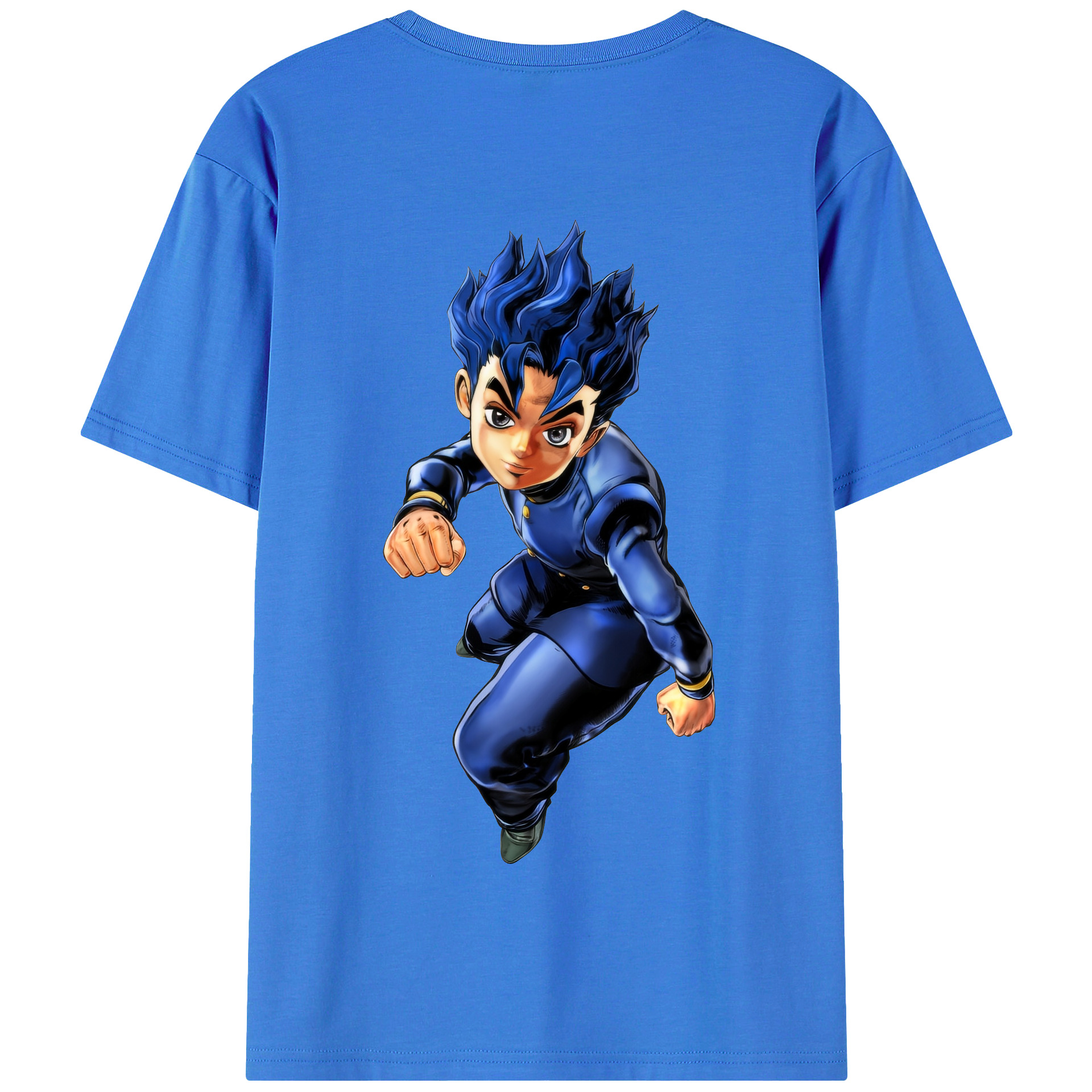 （画像用） ジョジョの奇妙な冒険 広瀨康一 JoJo's Bizarre Adventure Hirose Koichi 綿100％半袖Tシャツ（背面プリント）