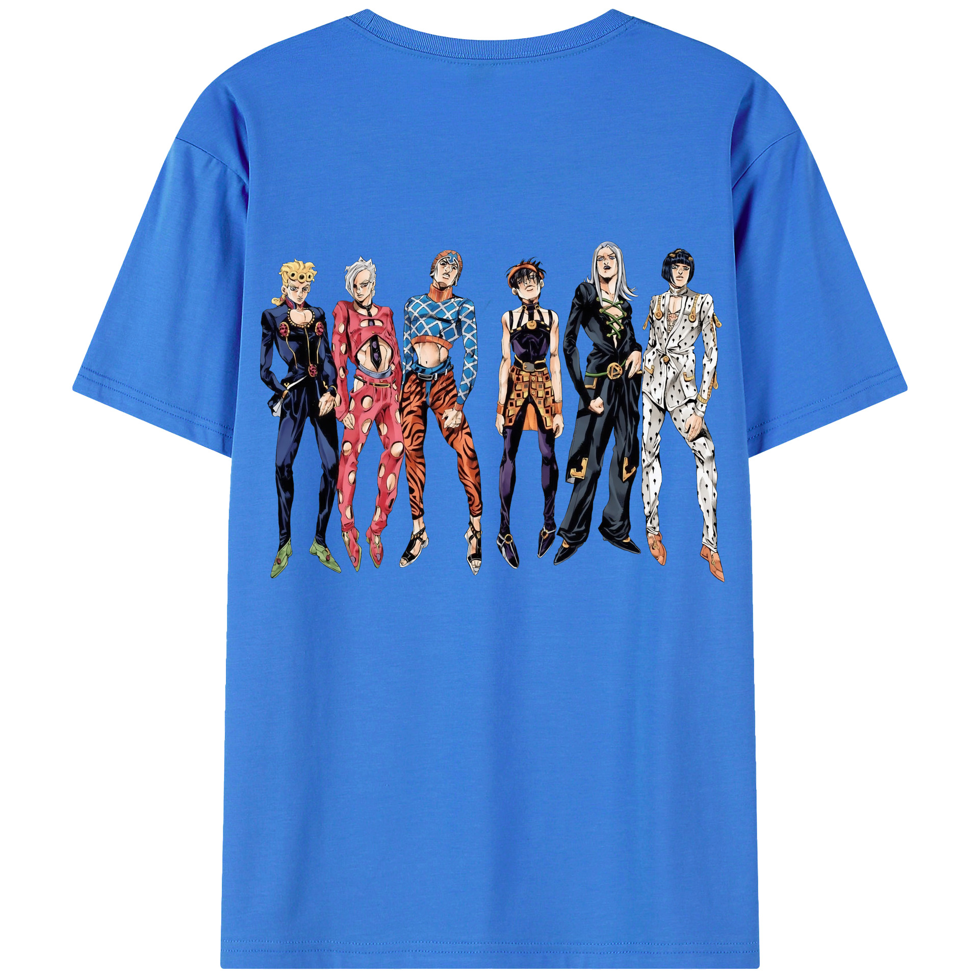 （画像用） ジョジョの奇妙な冒険 JoJo's Bizarre Adventure 綿100％半袖Tシャツ（背面プリント）
