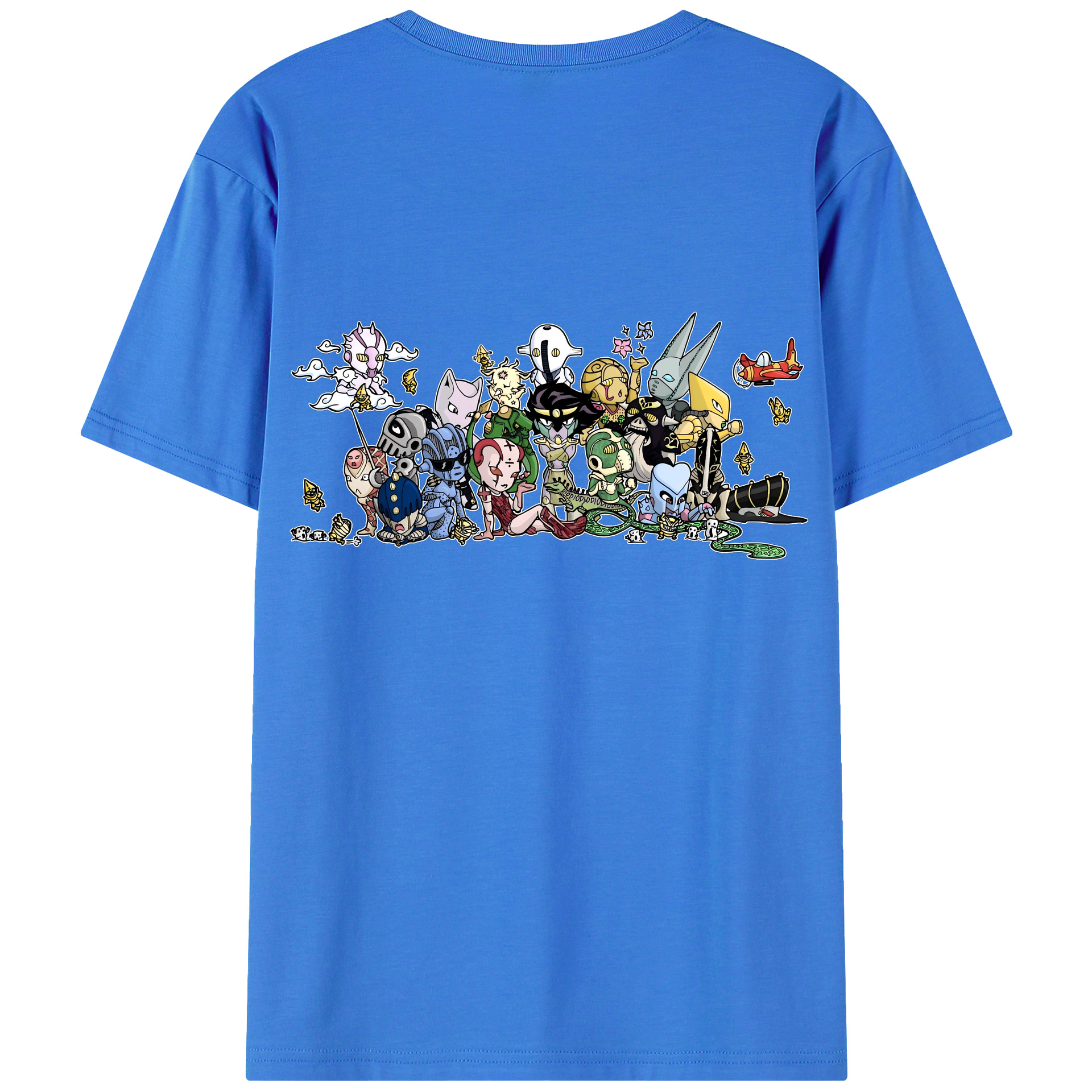 （画像用） ジョジョの奇妙な冒険 JoJo's Bizarre Adventure 綿100％半袖Tシャツ（背面プリント）