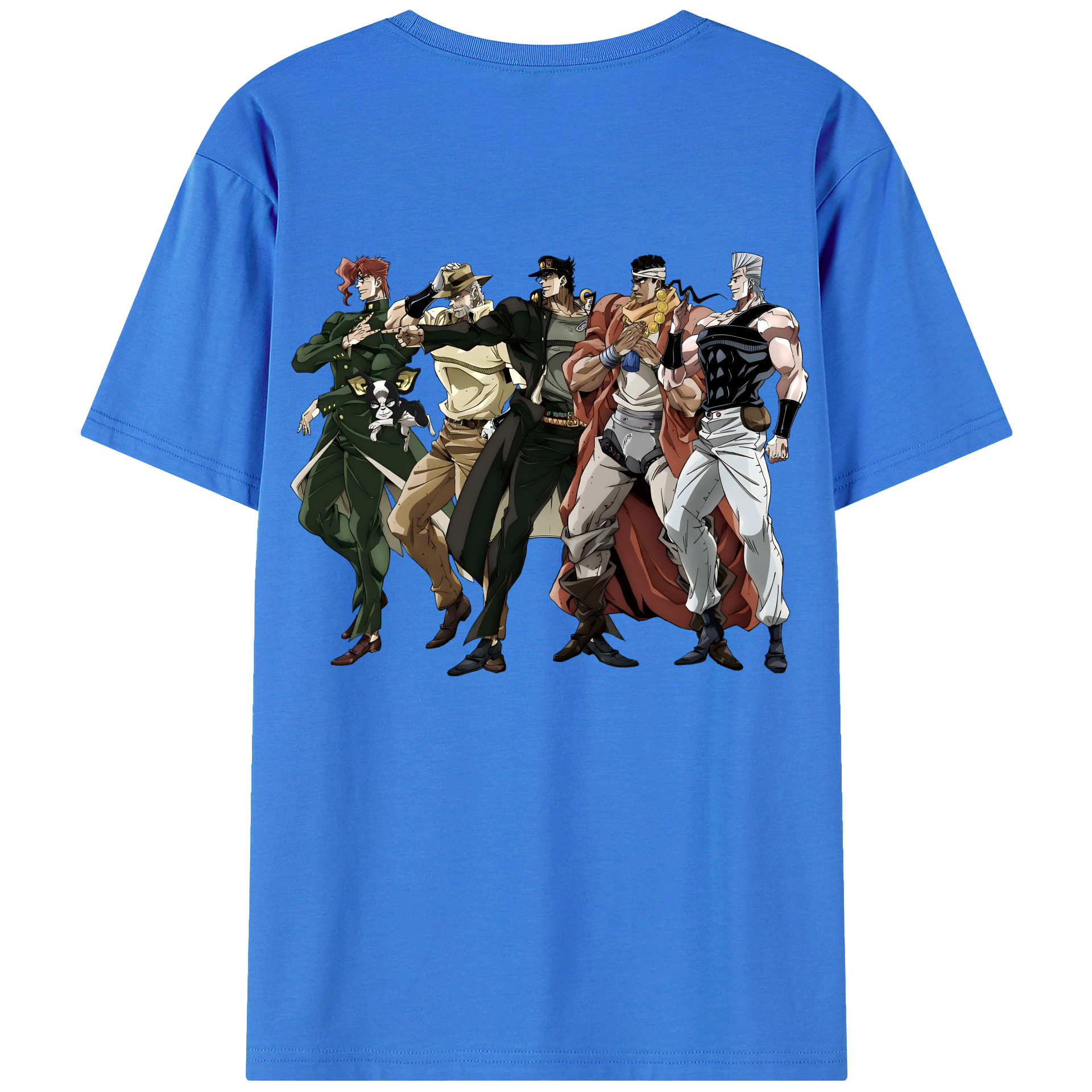 （画像用） ジョジョの奇妙な冒険 JoJo's Bizarre Adventure 綿100％半袖Tシャツ（背面プリント）