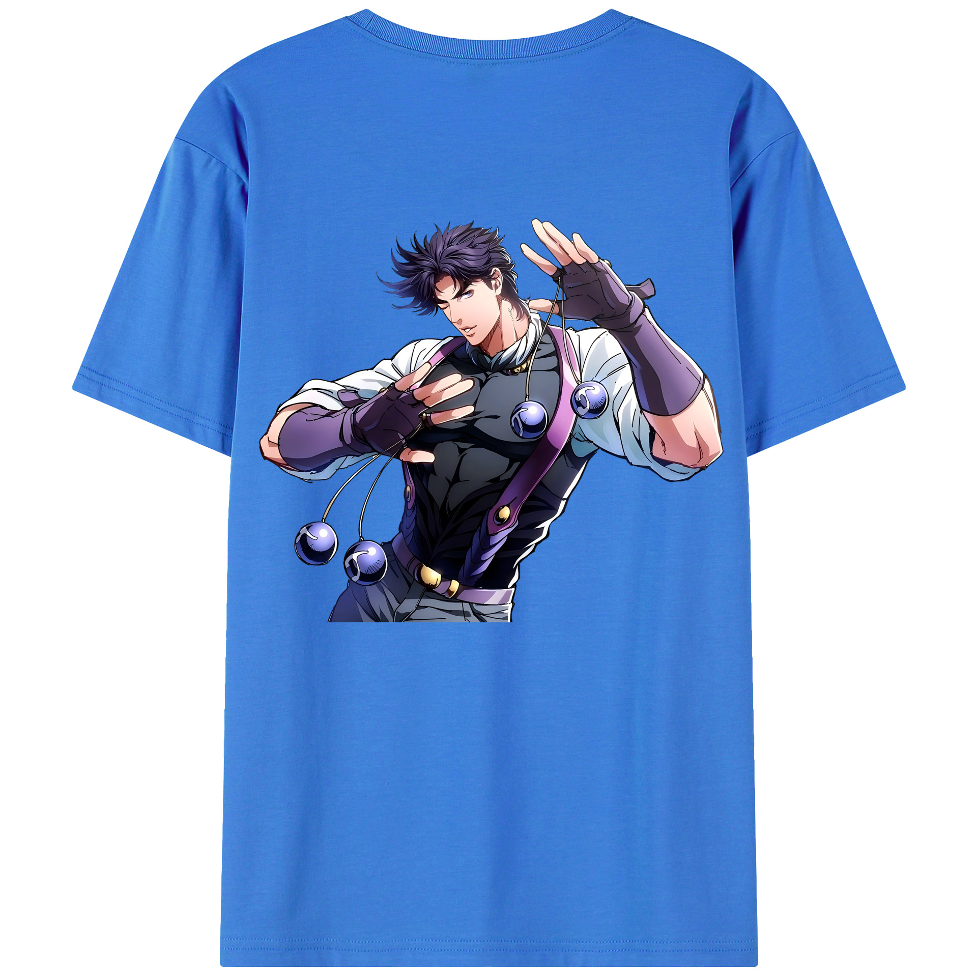 （画像用） ジョジョの奇妙な冒険 JoJo's Bizarre Adventure 綿100％半袖Tシャツ（背面プリント）