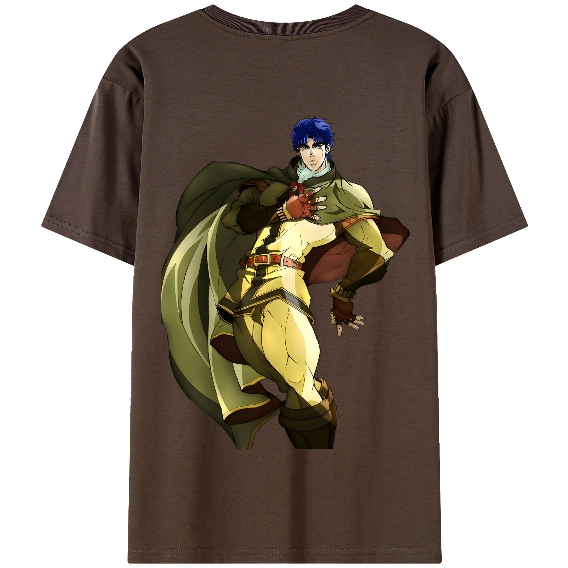 （画像用） ジョジョの奇妙な冒険 /ジョナサン?ジョースター JoJo's Bizarre Adventure Jonathan Joestar 綿100％半袖Tシャツ（背面プリント）