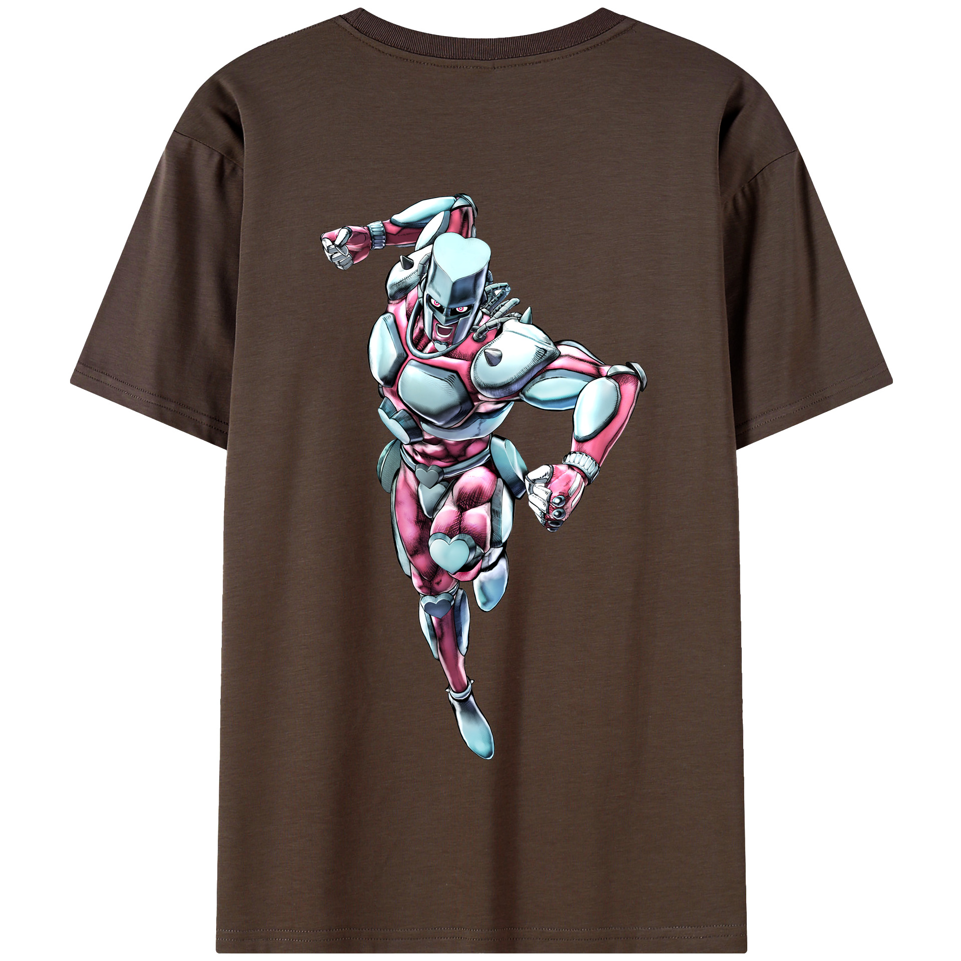 （画像用） ジョジョの奇妙な冒険 ひがしかた じょうすけ JoJo's Bizarre Adventure Higashikata Josuke 綿100％半袖Tシャツ（背面プリント）