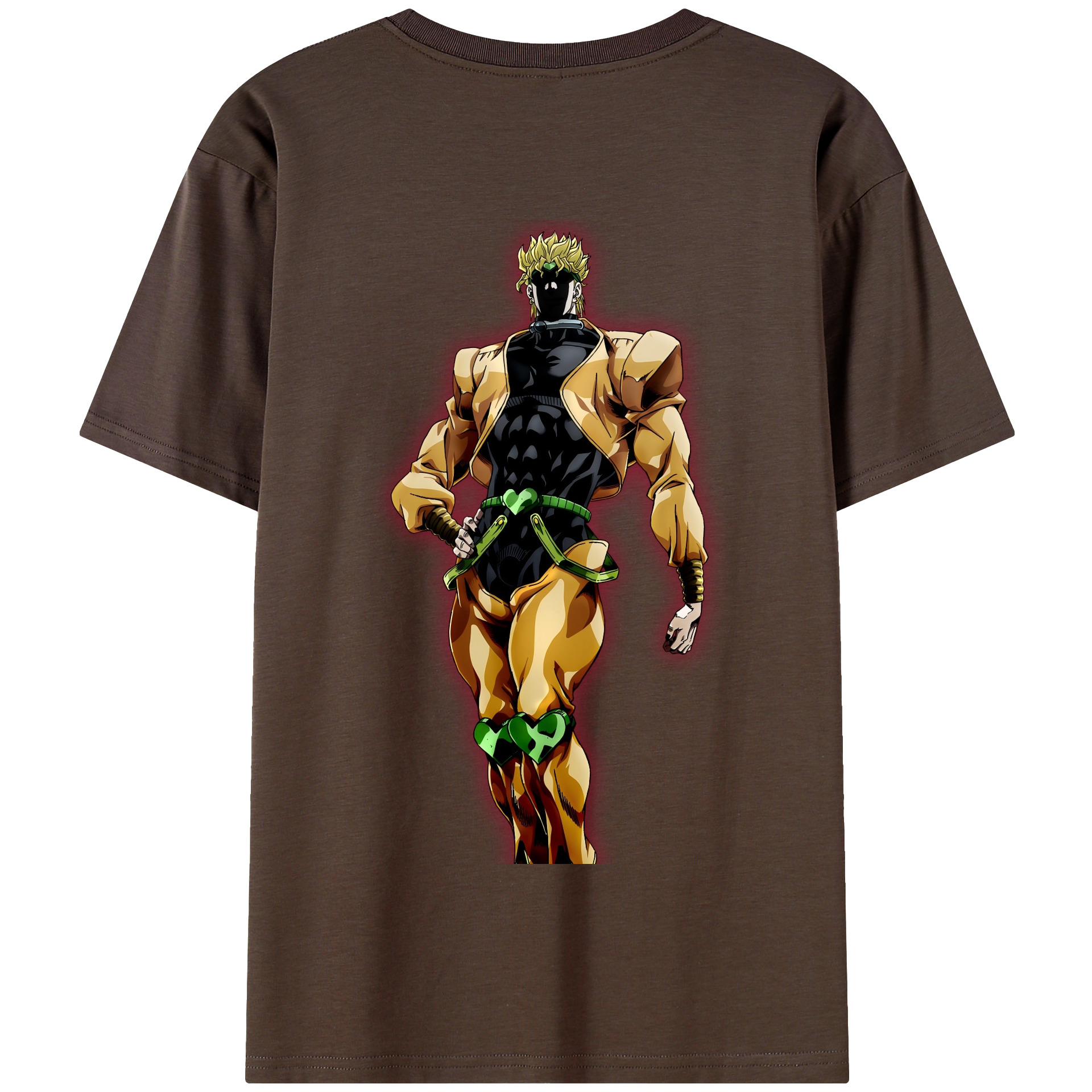 （画像用） ジョジョの奇妙な冒険 ディオ?ブランドー JoJo's Bizarre Adventure Dio Brando 綿100％半袖Tシャツ（背面プリント）