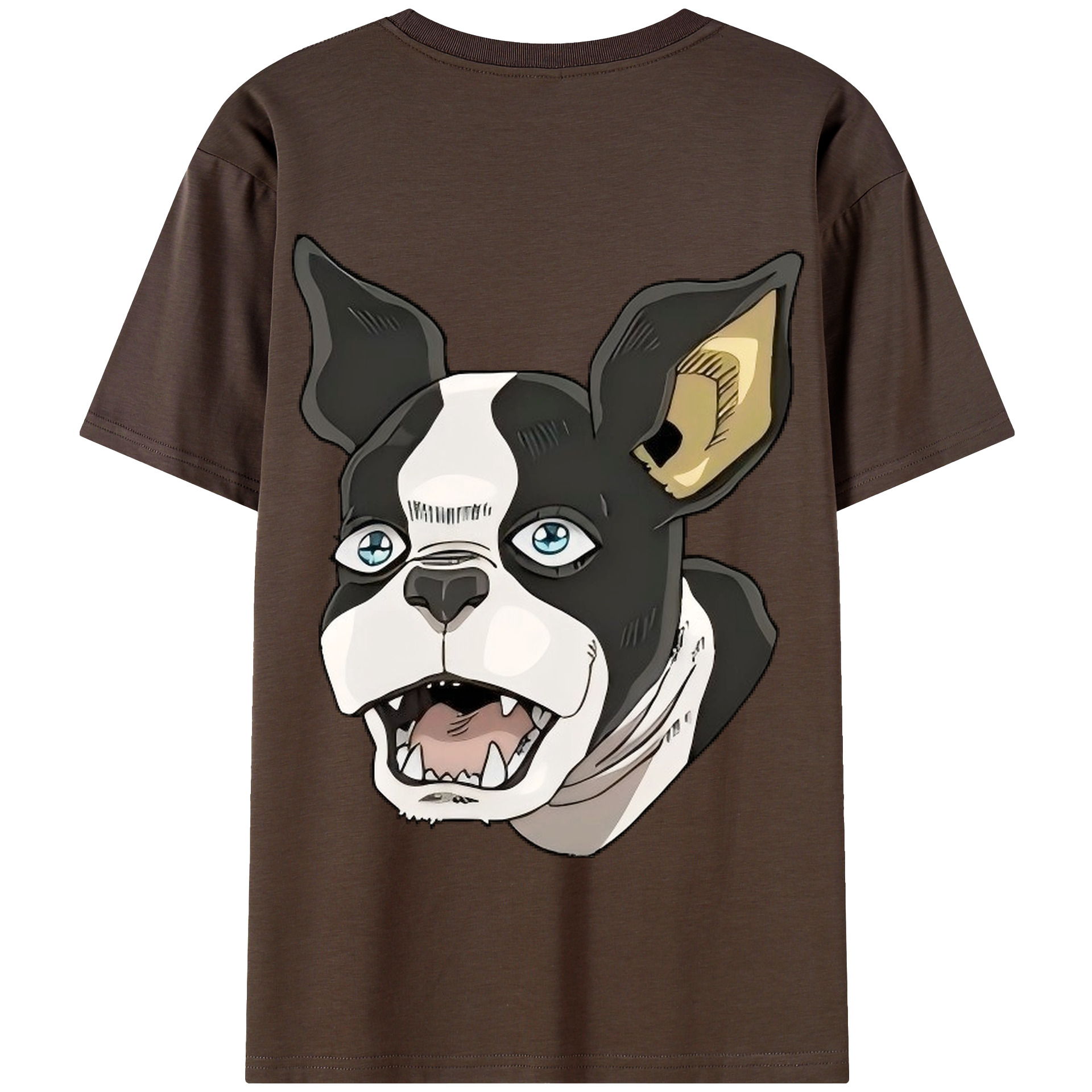 （画像用） ジョジョの奇妙な冒険 イギー JoJo's Bizarre Adventure Iggy 綿100％半袖Tシャツ（背面プリント）