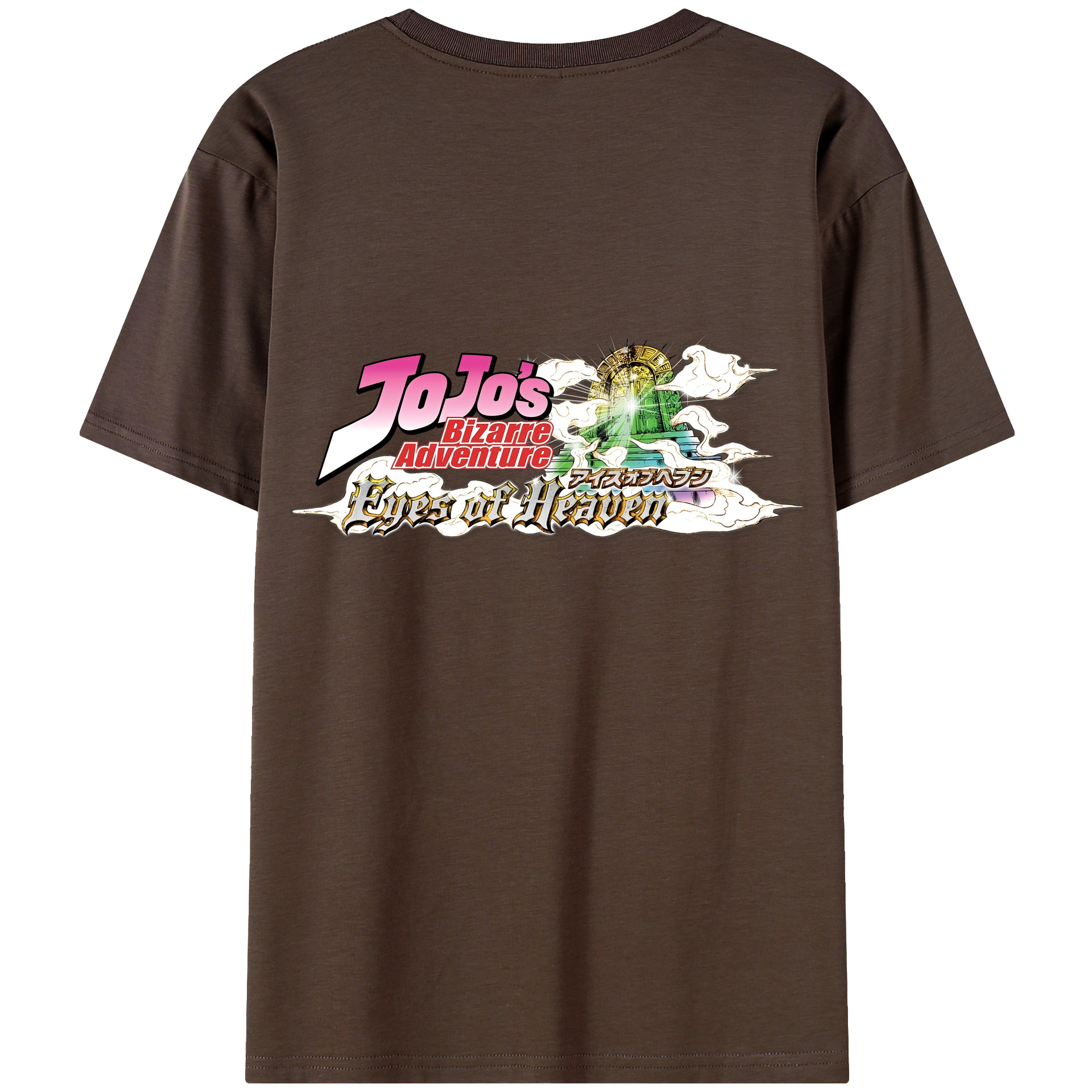 （画像用） ジョジョの奇妙な冒険 JoJo's Bizarre Adventure 綿100％半袖Tシャツ（背面プリント）