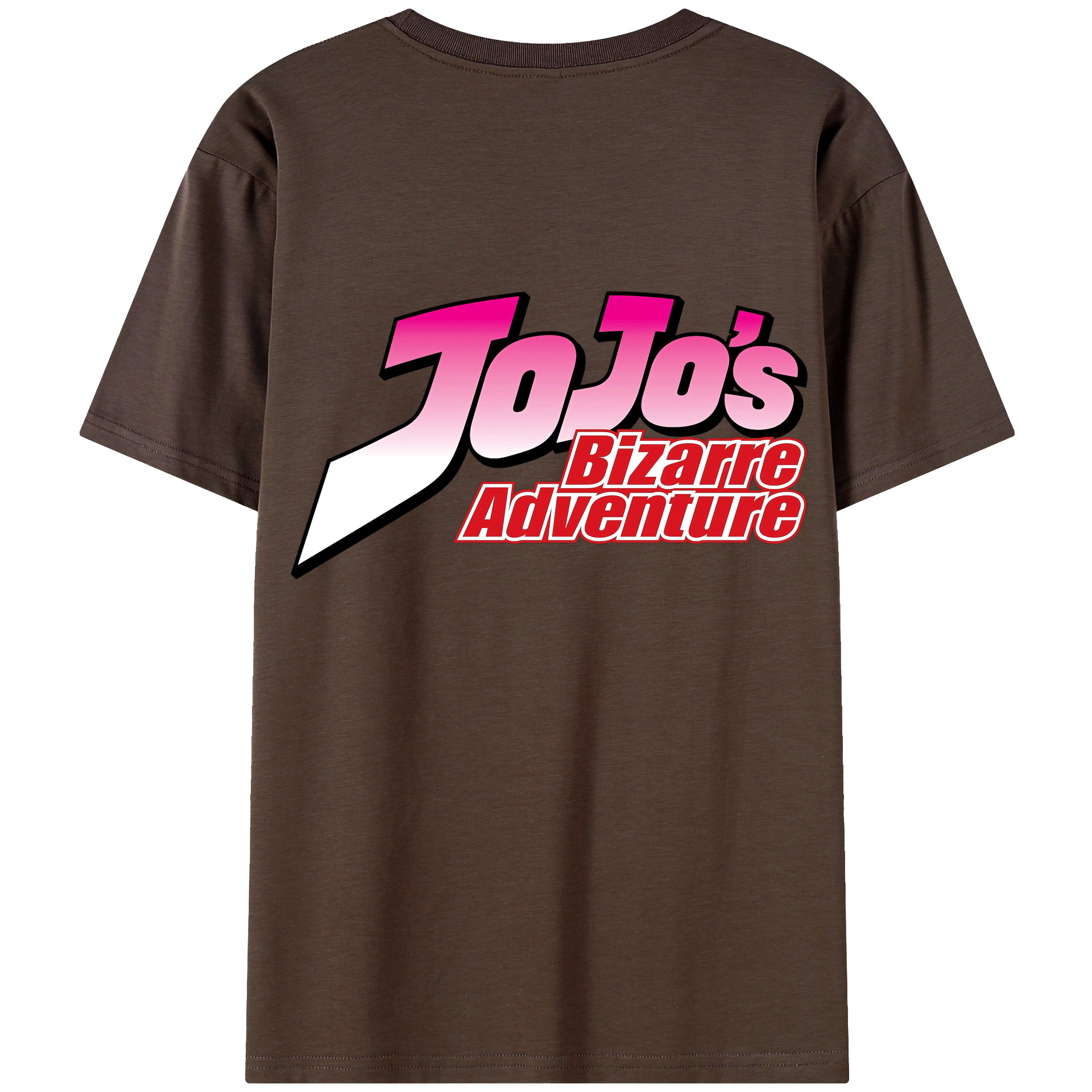 （画像用） ジョジョの奇妙な冒険 JoJo's Bizarre Adventure 綿100％半袖Tシャツ（背面プリント）