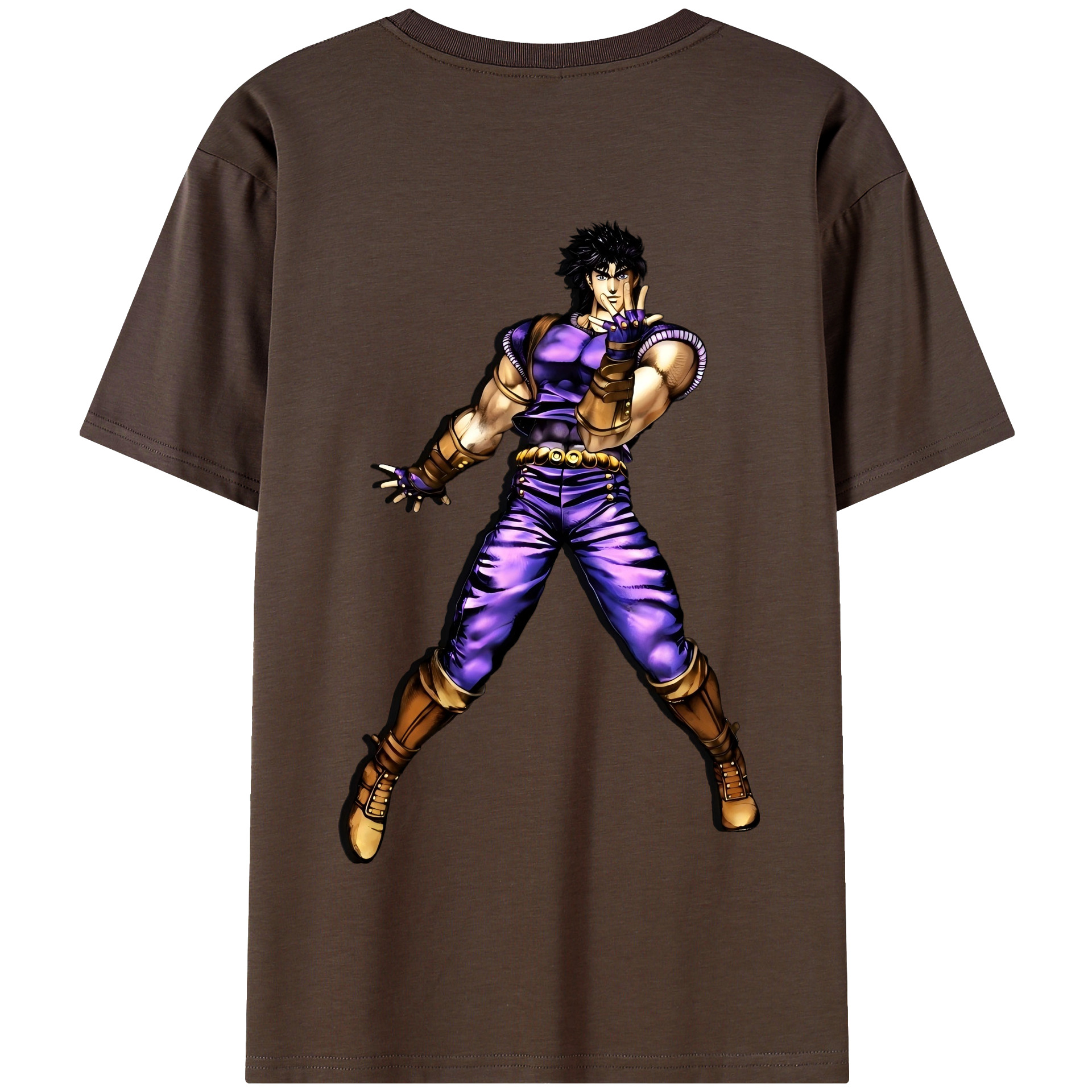 （画像用） ジョジョの奇妙な冒険 /ジョナサン?ジョースター JoJo's Bizarre Adventure Jonathan Joestar 綿100％半袖Tシャツ（背面プリント）