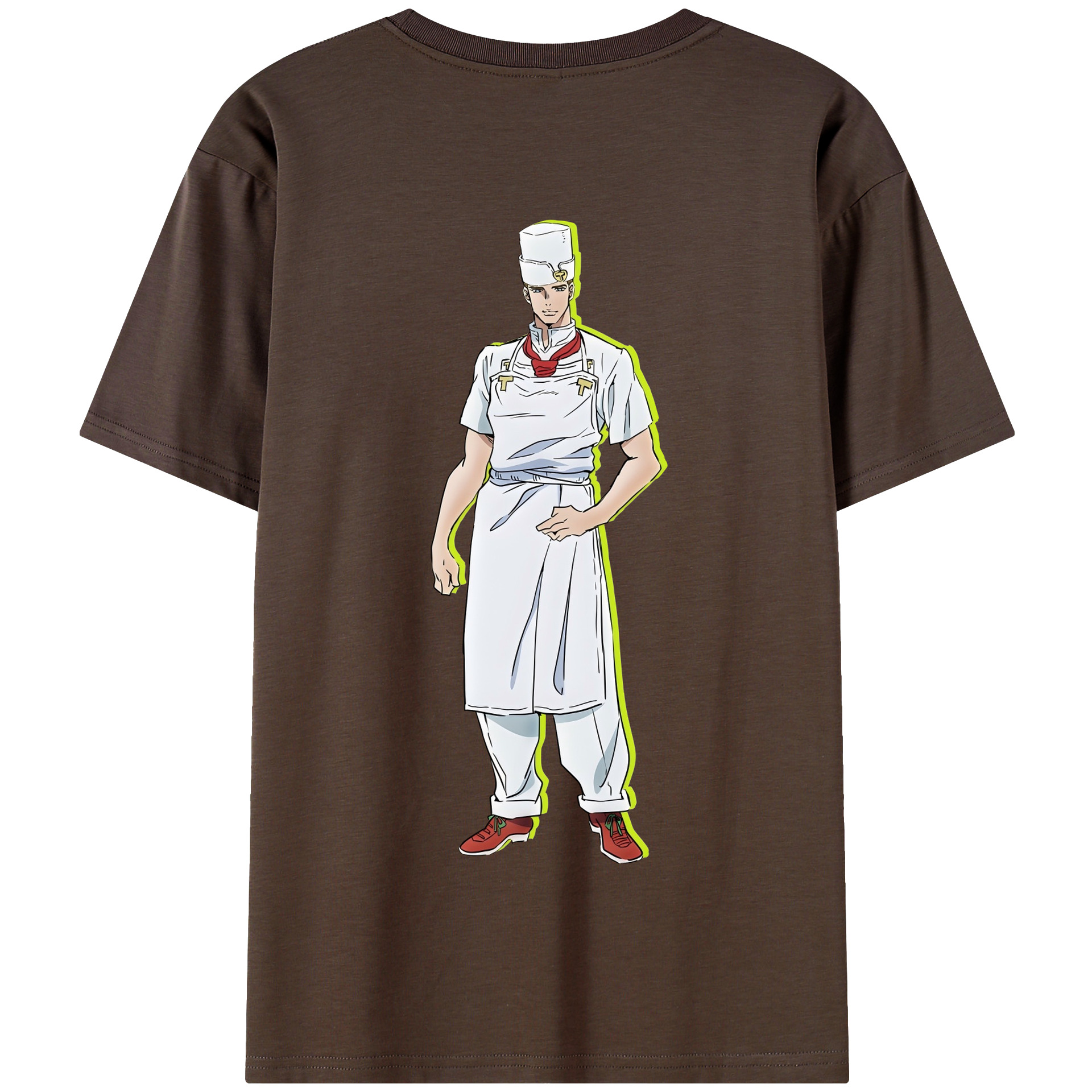 （画像用） ジョジョの奇妙な冒険 Tonio Trussardi JoJo's Bizarre Adventure トニオ?トラッサルディ 綿100％半袖Tシャツ（背面プリント）