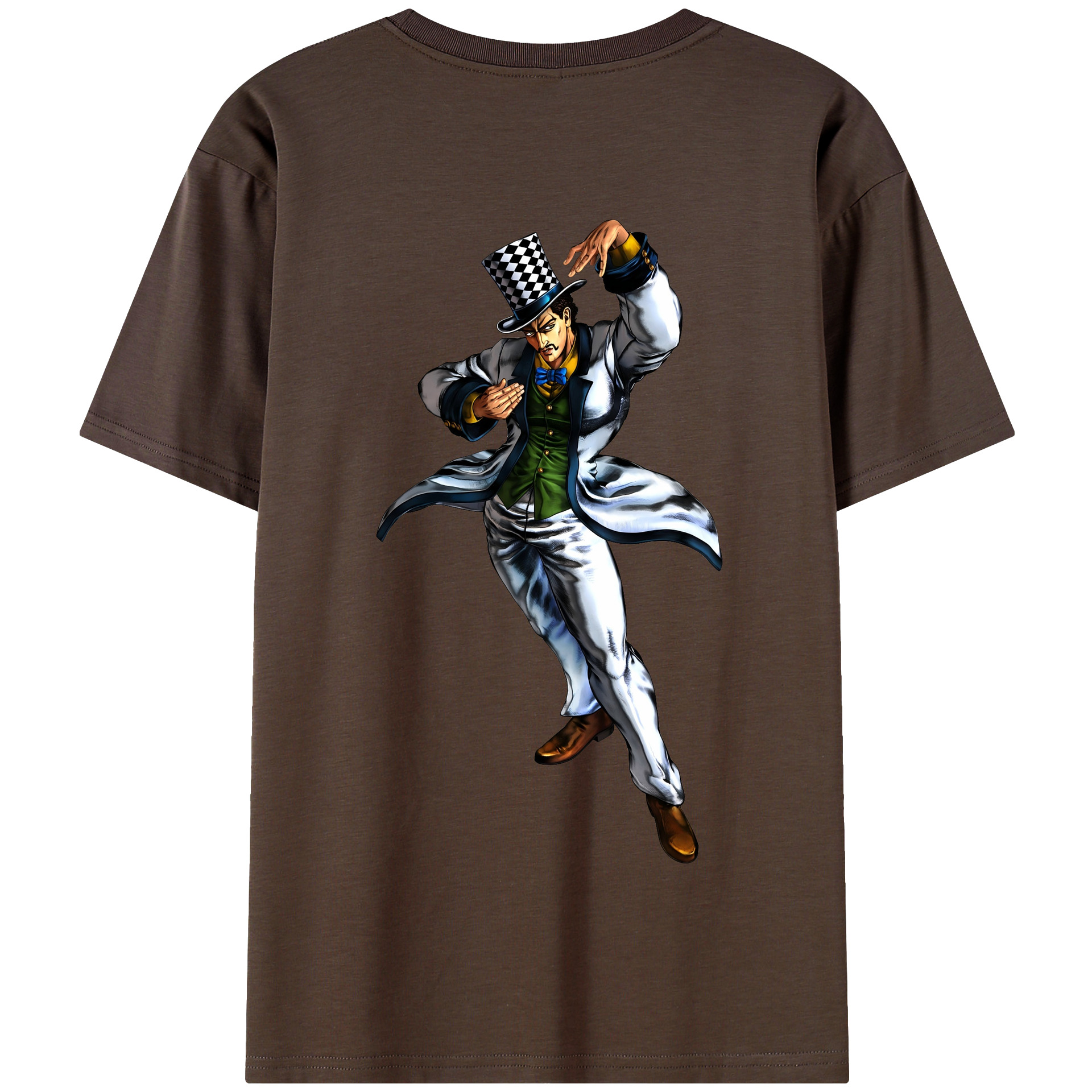 （画像用） ジョジョの奇妙な冒険 ウィル?アントニオ?ツェペリ JoJo's Bizarre Adventure Will Anthonio Zeppeli 綿100％半袖Tシャツ（背面プリント）