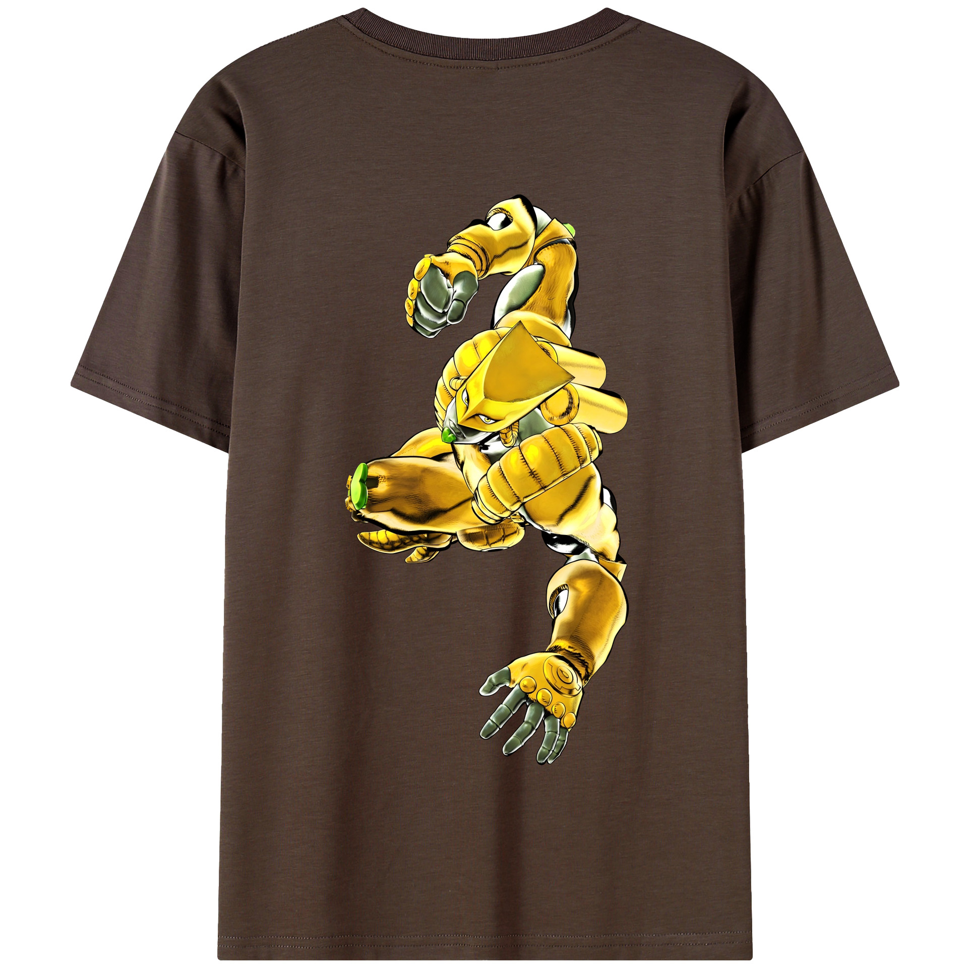 （画像用） ジョジョの奇妙な冒険 ディオ?ブランドー JoJo's Bizarre Adventure Dio Brando 綿100％半袖Tシャツ（背面プリント）