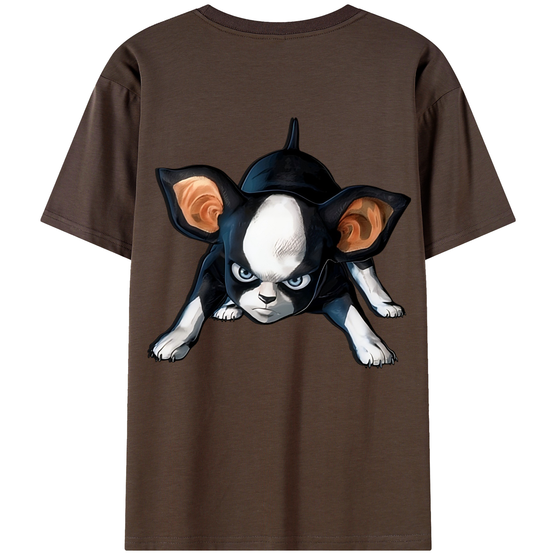 （画像用） ジョジョの奇妙な冒険 イギー JoJo's Bizarre Adventure Iggy 綿100％半袖Tシャツ（背面プリント）