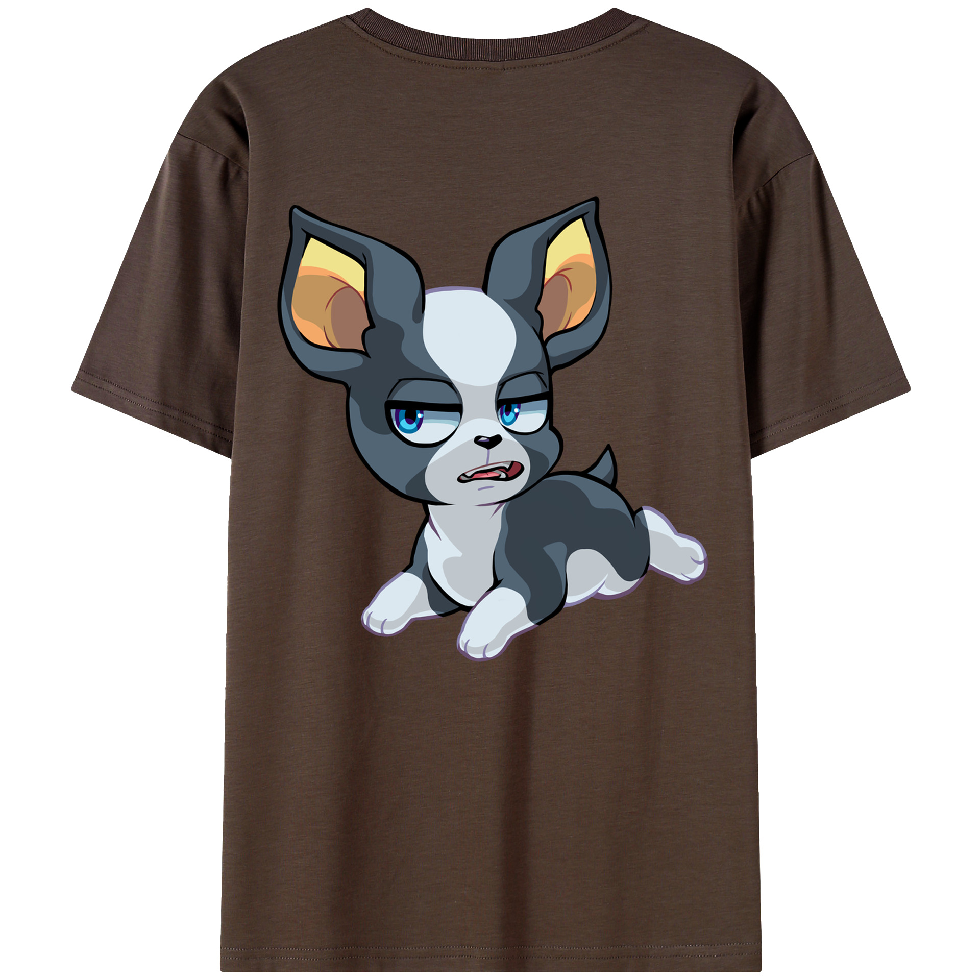 （画像用） ジョジョの奇妙な冒険 イギー JoJo's Bizarre Adventure Iggy 綿100％半袖Tシャツ（背面プリント）
