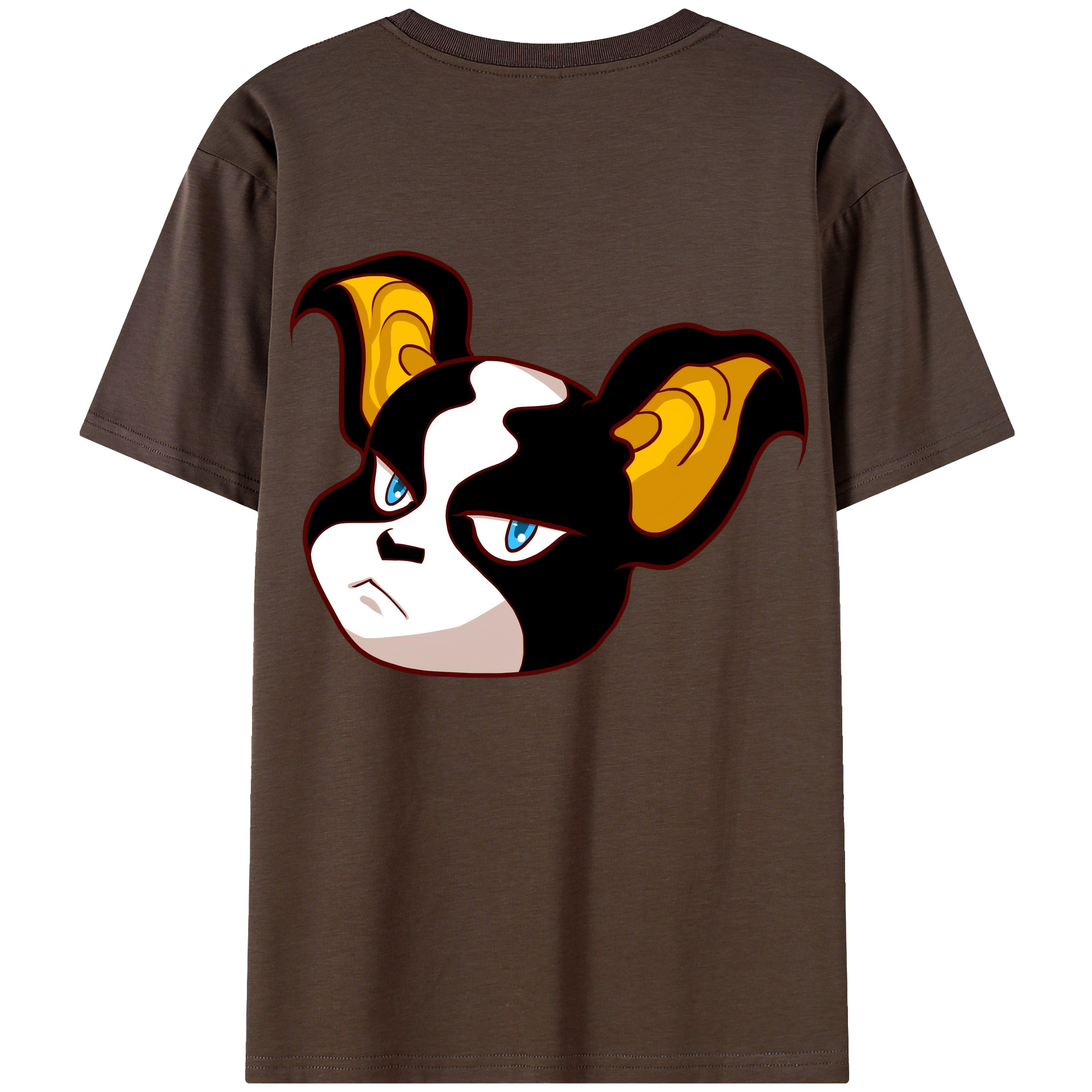 （画像用） ジョジョの奇妙な冒険 イギー JoJo's Bizarre Adventure Iggy 綿100％半袖Tシャツ（背面プリント）
