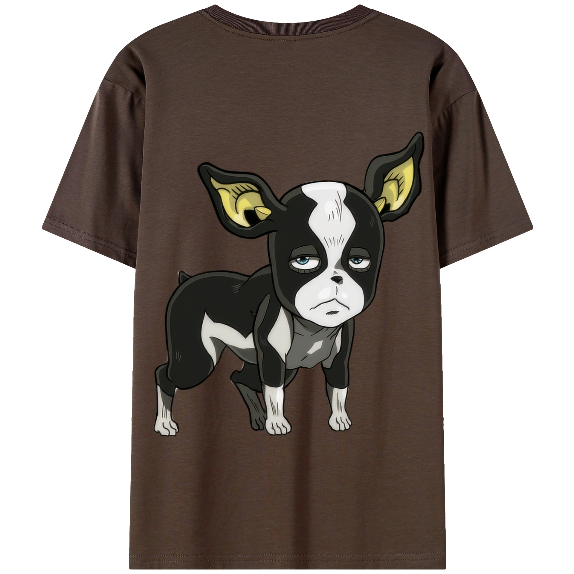 （画像用） ジョジョの奇妙な冒険 イギー JoJo's Bizarre Adventure Iggy 綿100％半袖Tシャツ（背面プリント）