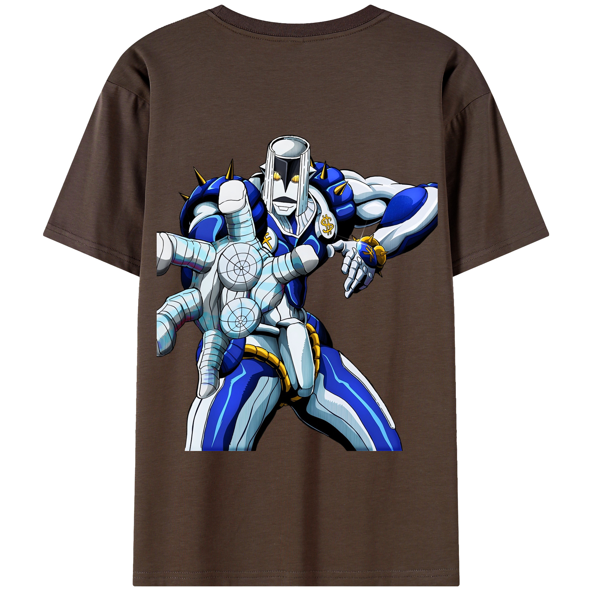 （画像用） ジョジョの奇妙な冒険 虹村億泰 にじむら おくやす JoJo's Bizarre Adventure Nijimura Okuyasu 綿100％半袖Tシャツ（背面プリント）