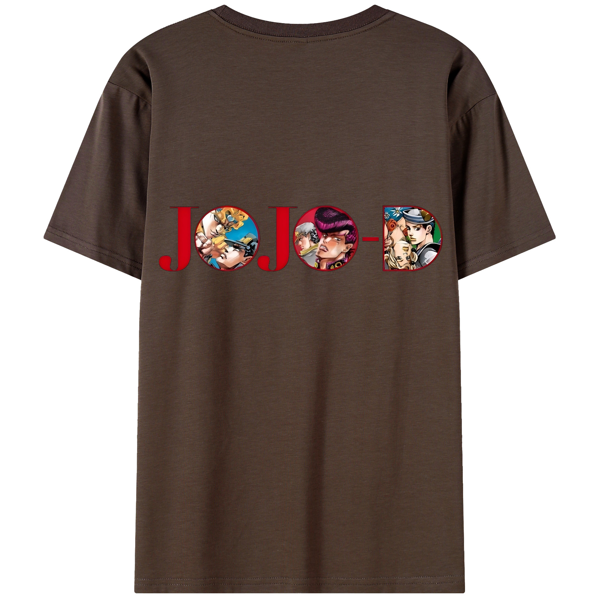 （画像用） ジョジョの奇妙な冒険 JoJo's Bizarre Adventure 綿100％半袖Tシャツ（背面プリント）