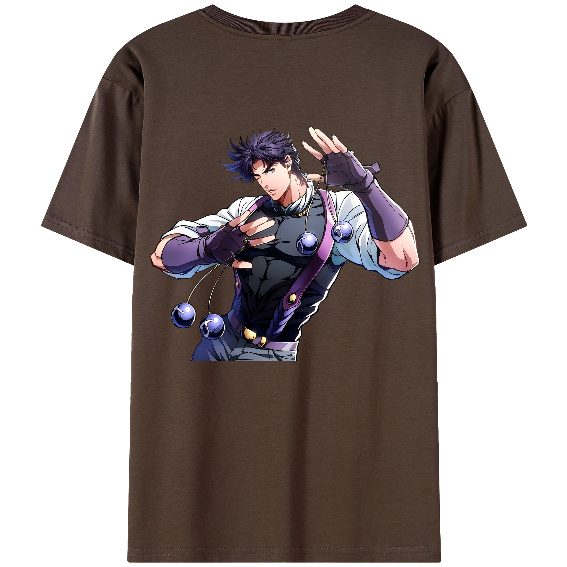 （画像用） ジョジョの奇妙な冒険 JoJo's Bizarre Adventure 綿100％半袖Tシャツ（背面プリント）