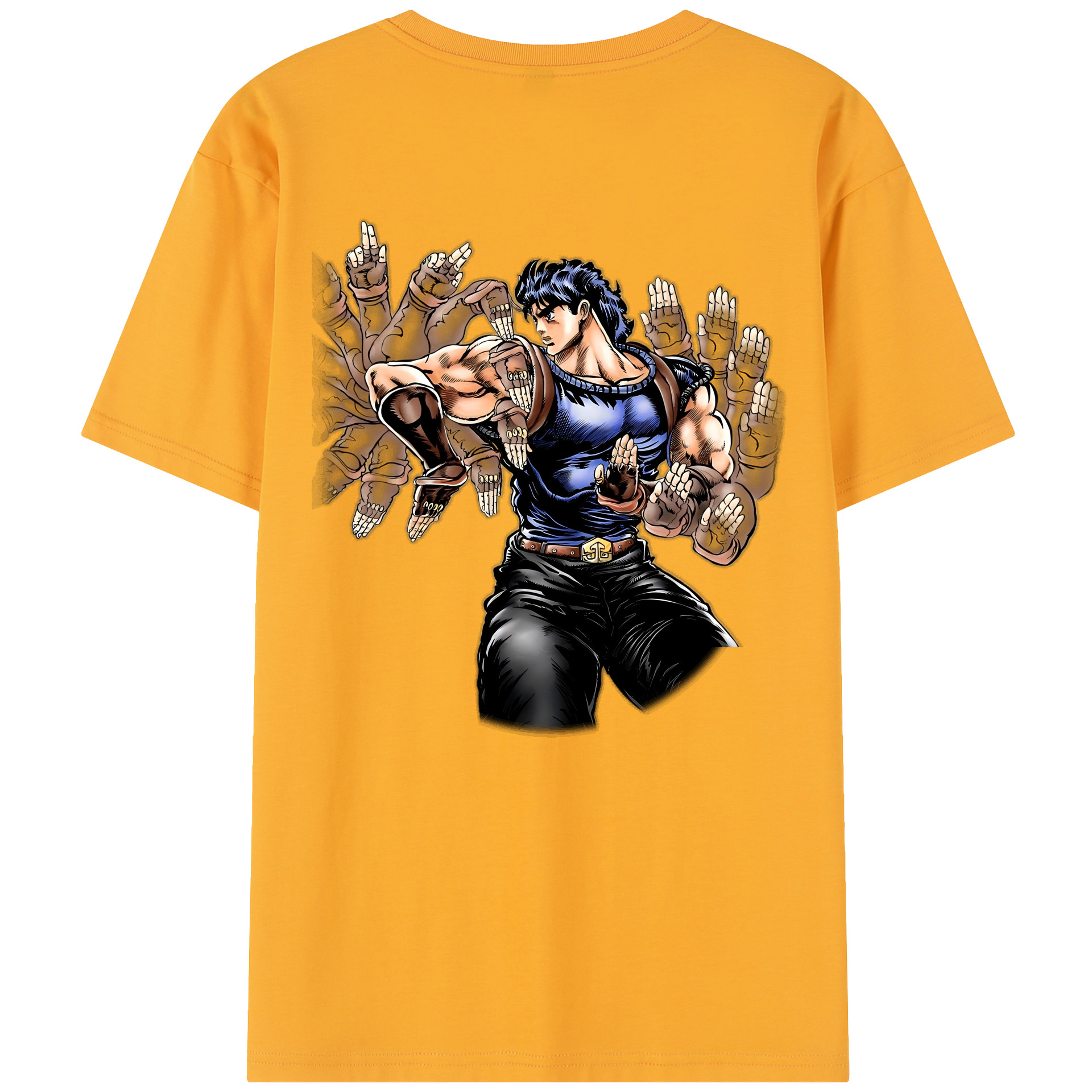 （画像用） ジョジョの奇妙な冒険 /ジョナサン?ジョースター JoJo's Bizarre Adventure Jonathan Joestar 綿100％半袖Tシャツ（背面プリント）