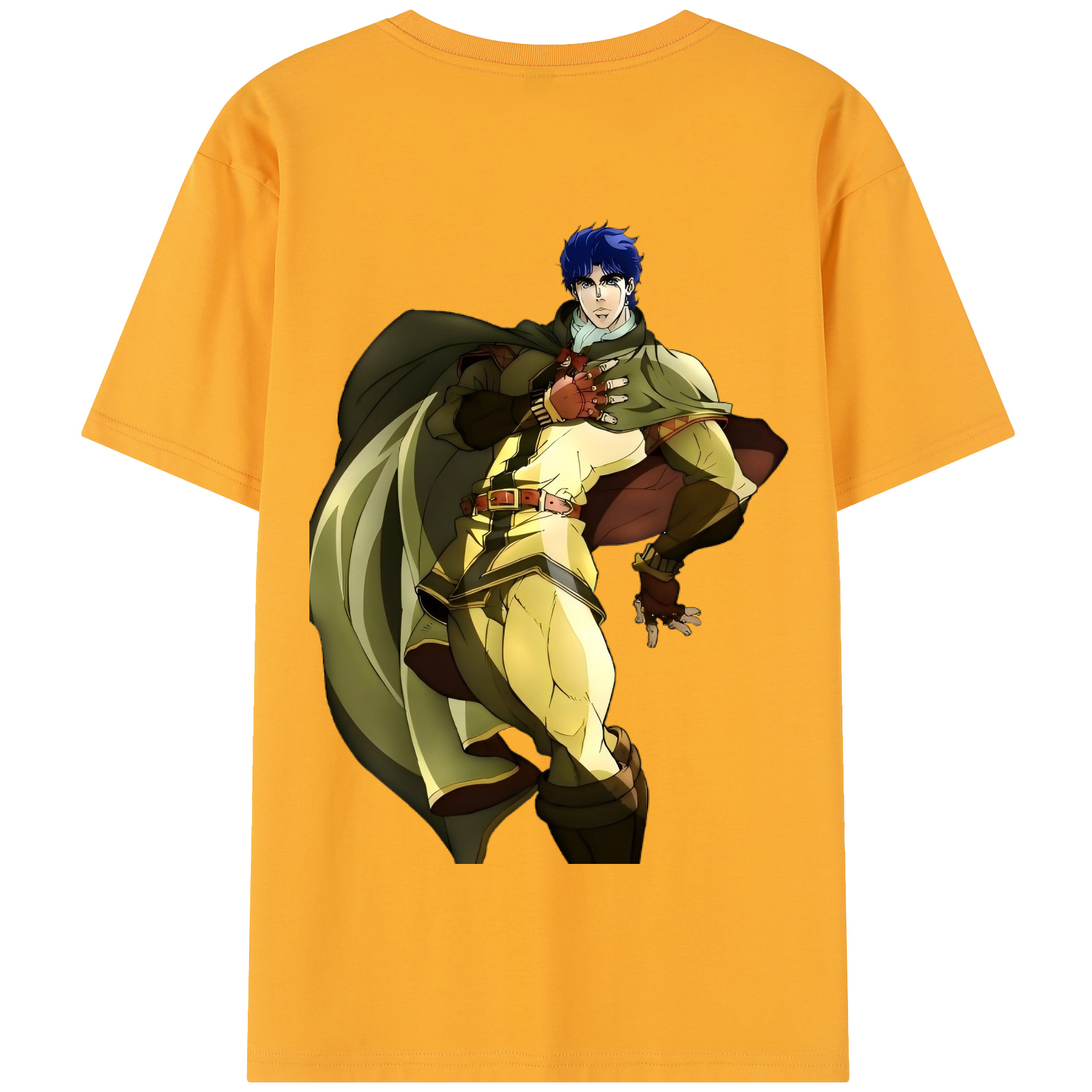（画像用） ジョジョの奇妙な冒険 /ジョナサン?ジョースター JoJo's Bizarre Adventure Jonathan Joestar 綿100％半袖Tシャツ（背面プリント）